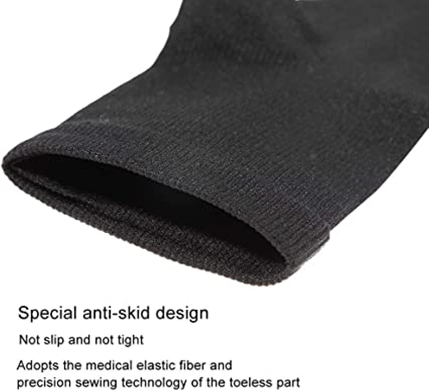 3 Packs Plus Size Compression Socks with Zipper - Knee High 15-20 mmHg Support Socks for Women & Men - Open Toe Circulation Socks for Varicose Veins & Swelling Relief - Perfect for Travel, Nursing & Long Work Shifts