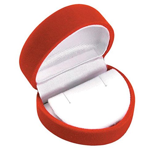 Premium Red Flocked Jewelry Earring Gift Boxes - 48 Pack Bulk Wholesale | Elegant Display & Secure Storage for Earrings, Necklaces & Small Jewelry Accessories | Perfect for Retail Stores, Jewelry Shops & Gift Packaging