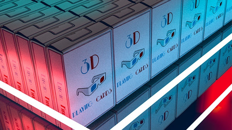 3D Playing Cards - Premium Deck for Magic Tricks, Poker & Card Games | Perfect for Parties, Family Gatherings & Professional Performances