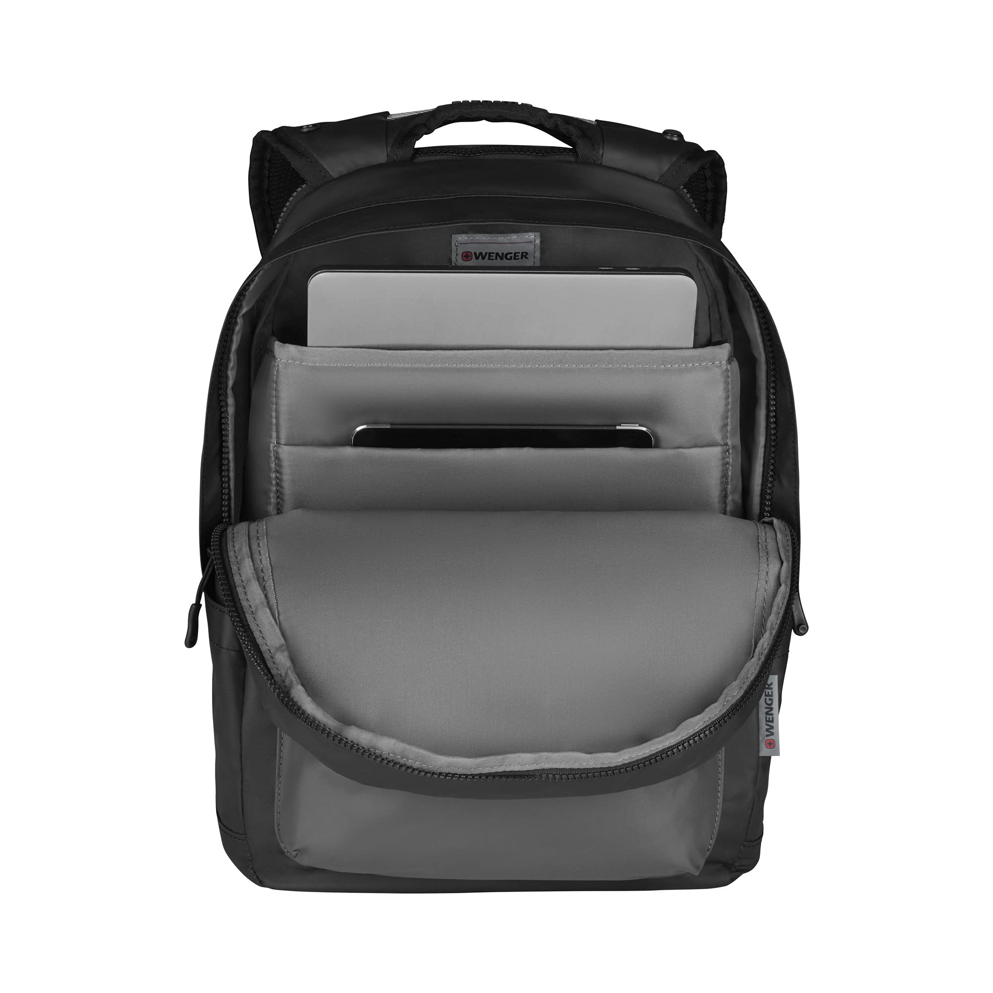Wenger 606968 Photon 14 Inch Unisex Laptop Backpack - Black/Grey - Durable School & Travel Backpack for Work, College & Everyday Use