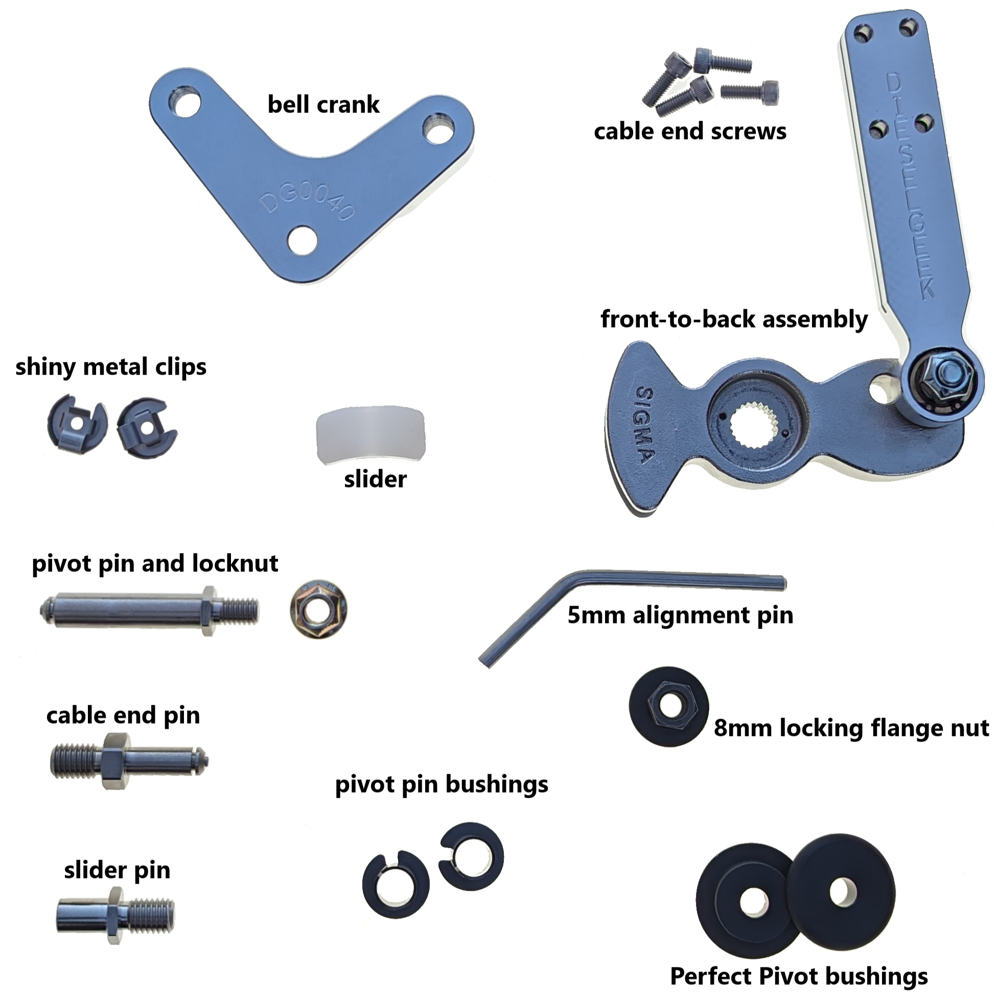 Sigma 5 Five Speed Short Shifter Kit - Compatible with VW Golf MK5, MK6, MK7 GTI & Jetta - Improve Gear Shifting Performance for Racing & Daily Driving