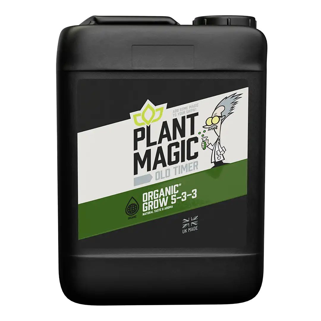 Organic Plant Magic Old Timer Grow - Premium Plant Nutrient for Indoor & Outdoor Gardening - Perfect for Vegetables, Herbs, and Flowers