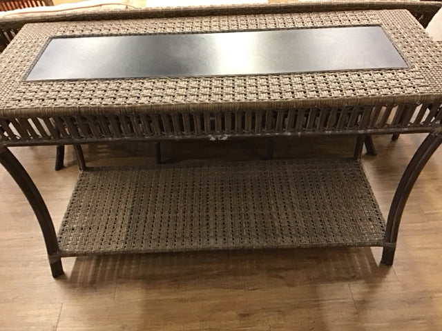 Rustic Outdoor Console Table - Weather-Resistant Wood Entryway Sofa Table for Patio, Porch & Garden Decor - Perfect for Hallway, Living Room & Outdoor Entertaining
