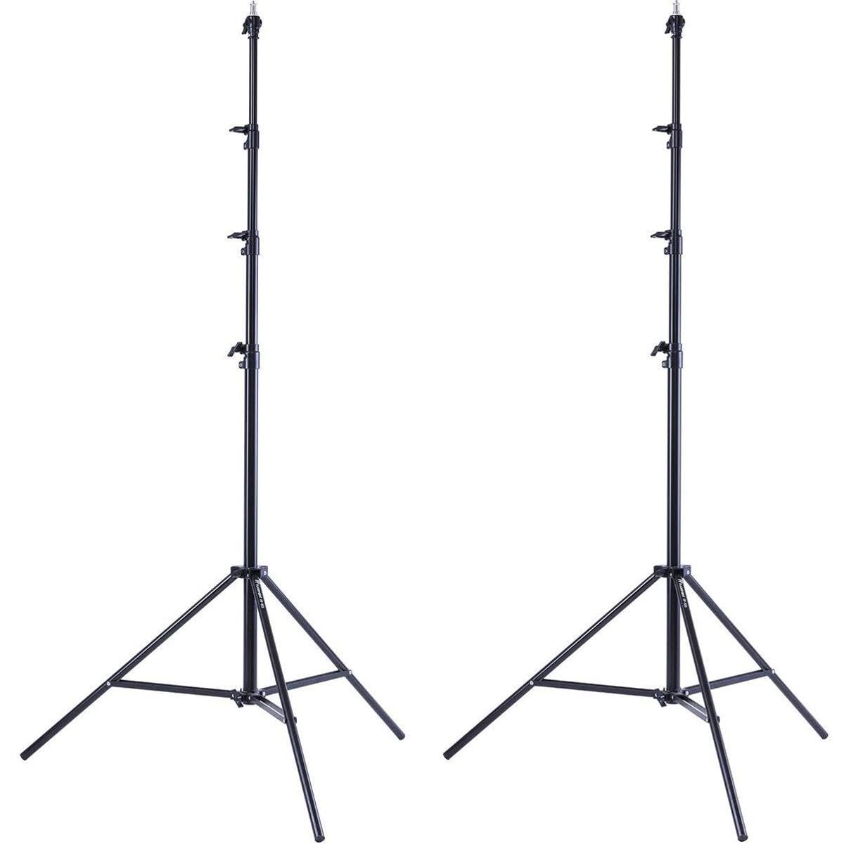 Flashpoint 13' Pro Air-Cushioned Heavy-Duty Light Stand V2 (2-Pack) - Professional Photography & Video Studio Equipment for Lighting, Backdrops & Outdoor Shoots