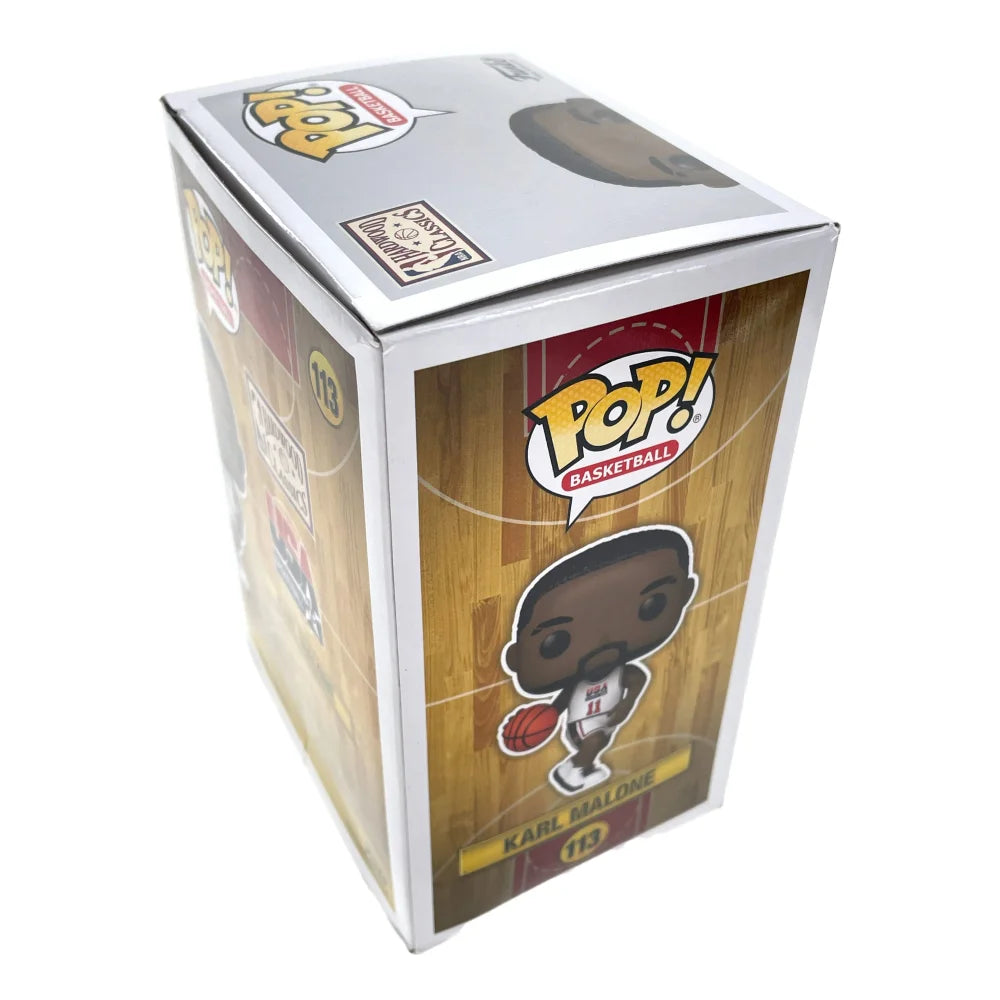 Karl Malone Autographed 1992 USA Dream Team Funko Pop with JSA COA - Utah Jazz Basketball Collectible for Fans & Memorabilia Enthusiasts - Perfect for Display, Gifts, and Sports Collections
