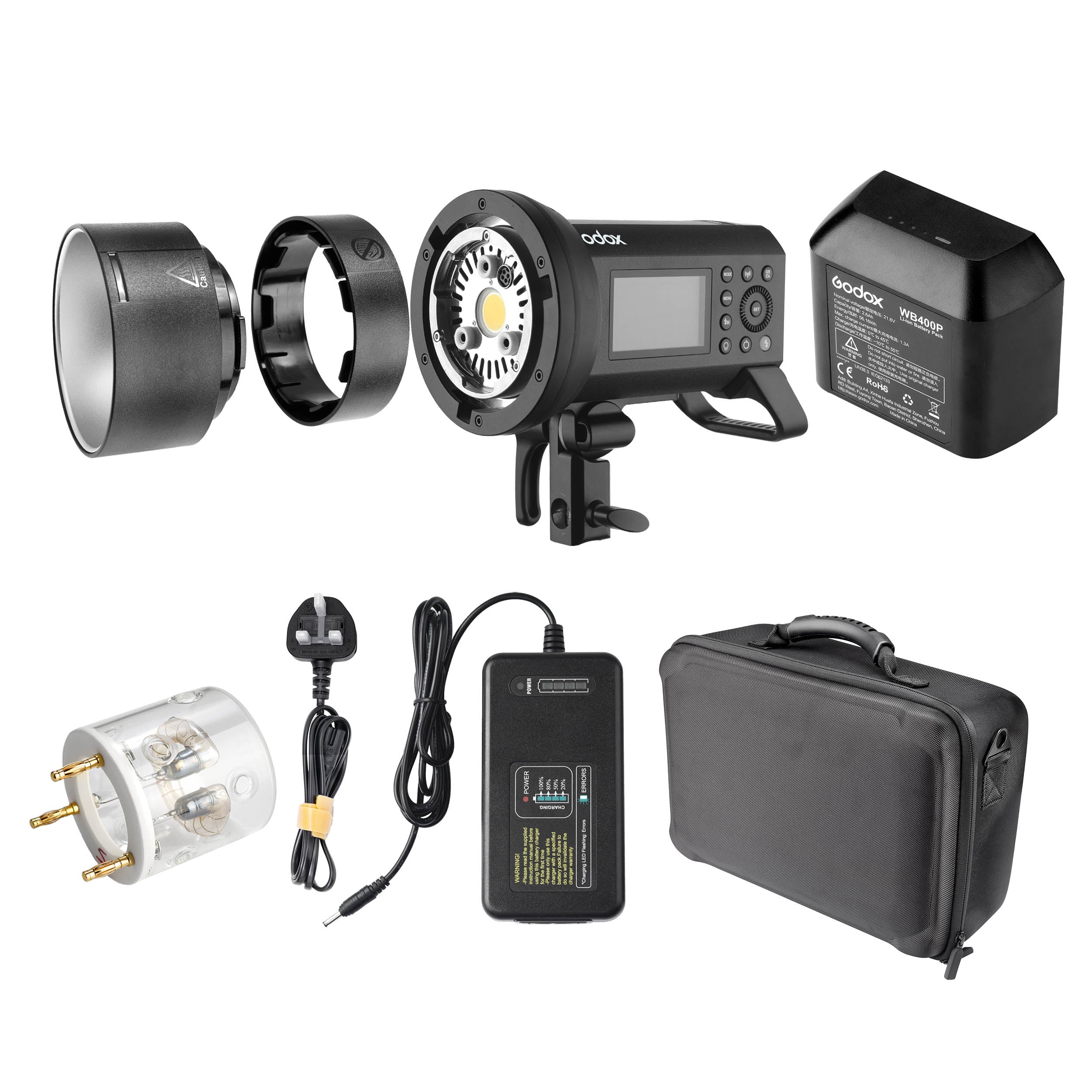 Godox AD400Pro Witstro Battery Powered TTL & HSS Flash Light - Professional Studio Strobe for Photography, Portraits & Outdoor Shooting