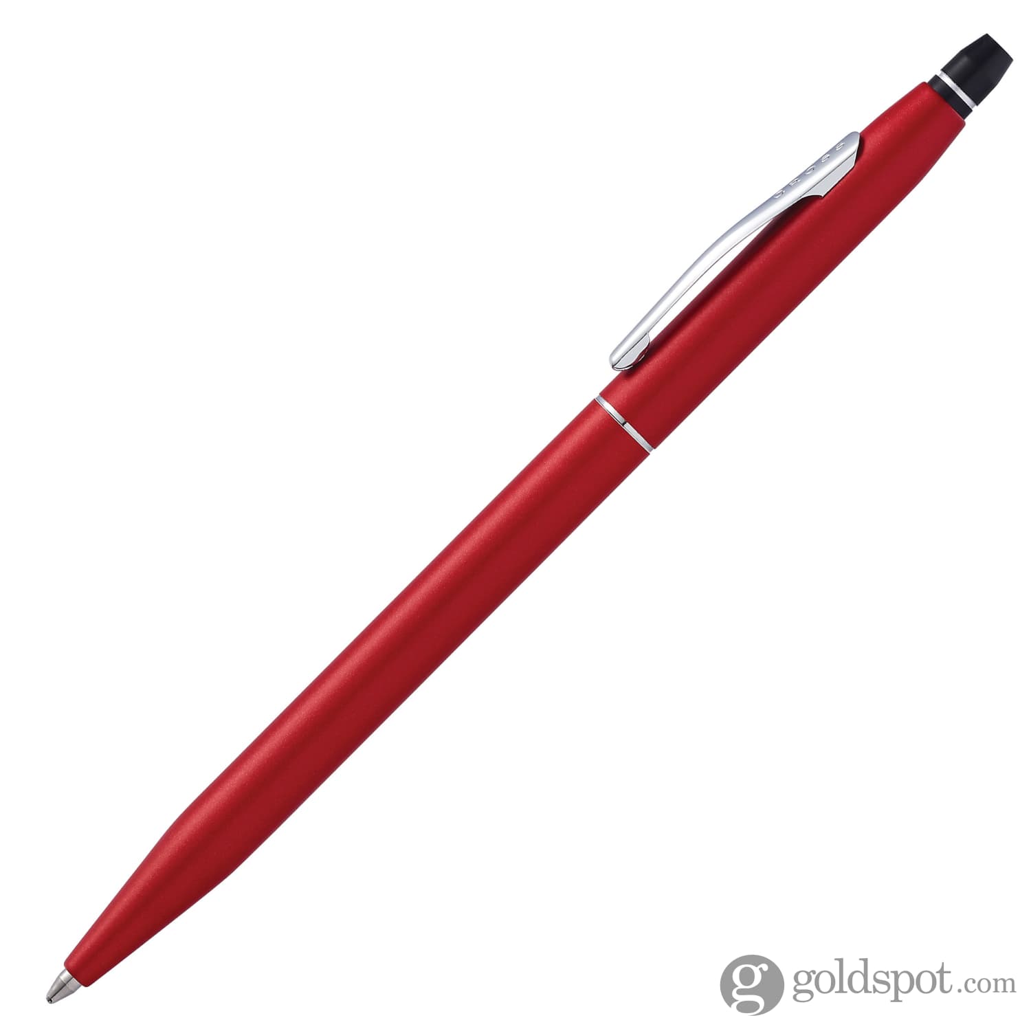Premium Cross Click Ballpoint Pen - Crimson Lacquer Finish - Smooth Writing for Office, School & Gifting | Elegant Everyday Carry Pen for Professionals & Students