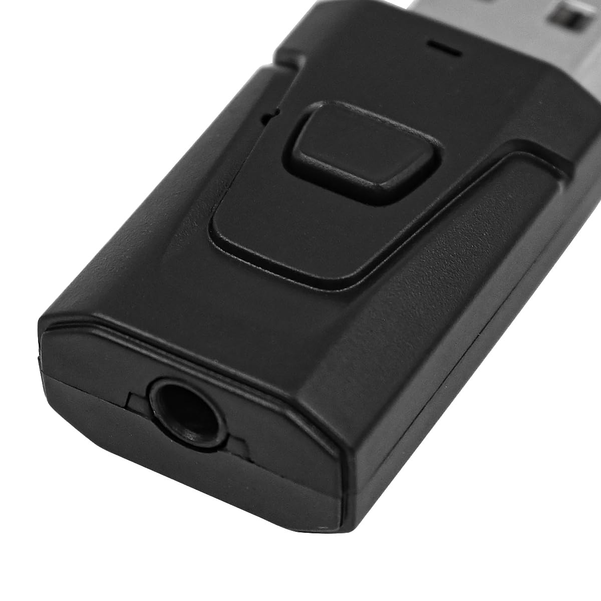 POFET Bluetooth 5.0 Audio Transmitter & Receiver with 3.5mm AUX, Hands-Free Calling - Wireless Adapter for TV, Speakers, Headphones | Perfect for Home Theater & Gaming Setup