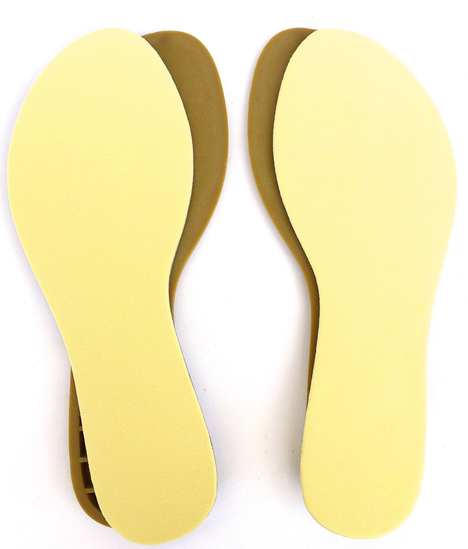 5 Pairs Beige Rubber Sandal Soles with Cushioned Insoles - Women's Size 38 EU - DIY Sandal Making, Shoe Repair & Crafting Supplies