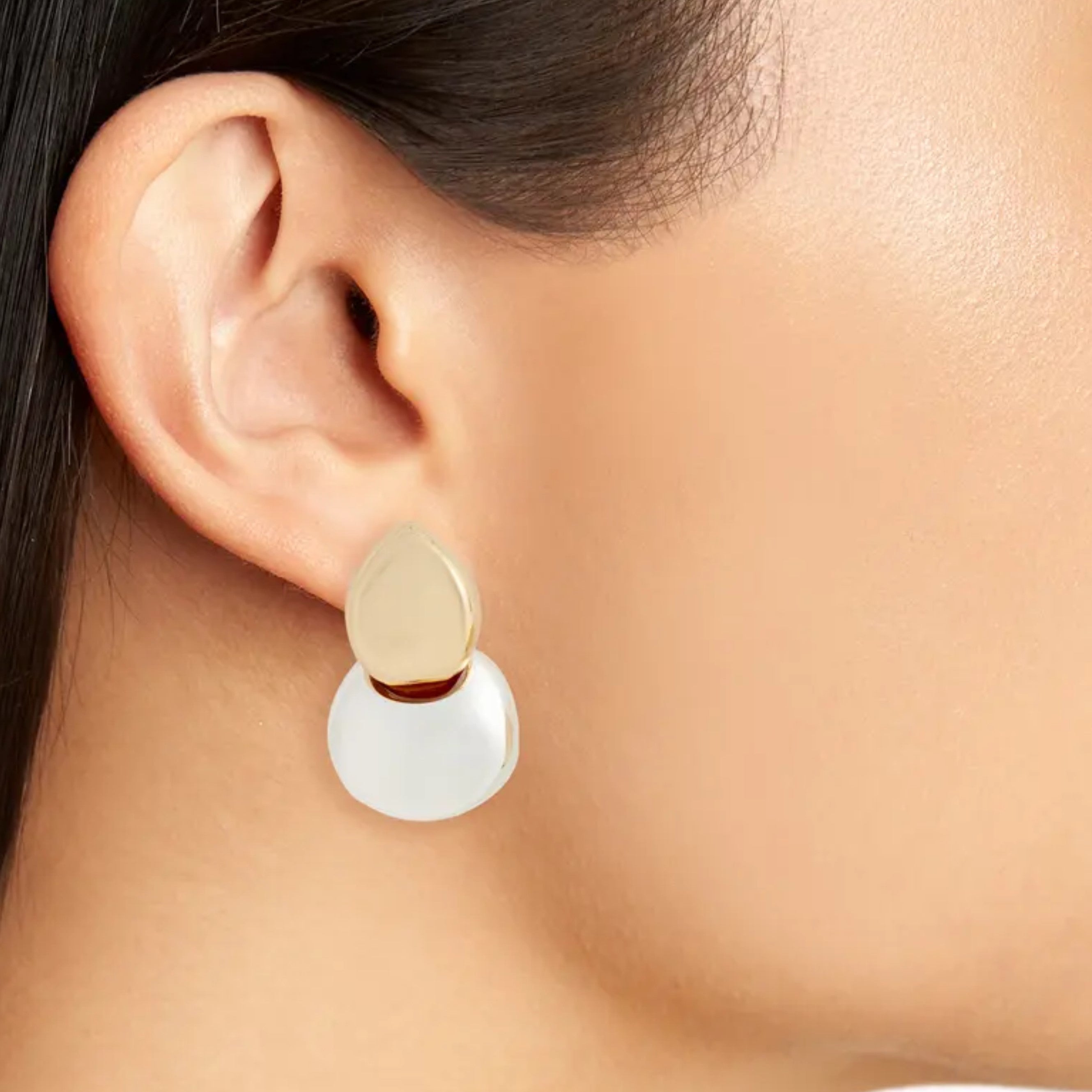 Arlo Two Tone Drop Earrings for Women - Elegant Gold & Silver Dangle Earrings - Perfect for Parties, Weddings & Everyday Wear
