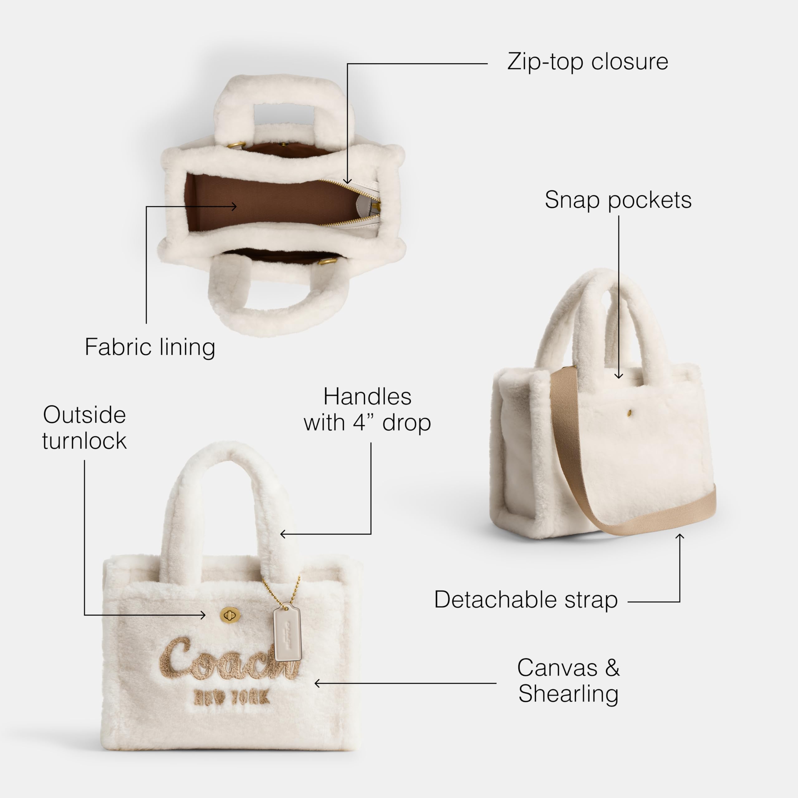 Coach Women's Cargo Tote 26 - Stylish Leather Shoulder Bag for Work, Travel & Everyday Use | Perfect Office Tote, Commuter Bag & Weekend Carryall