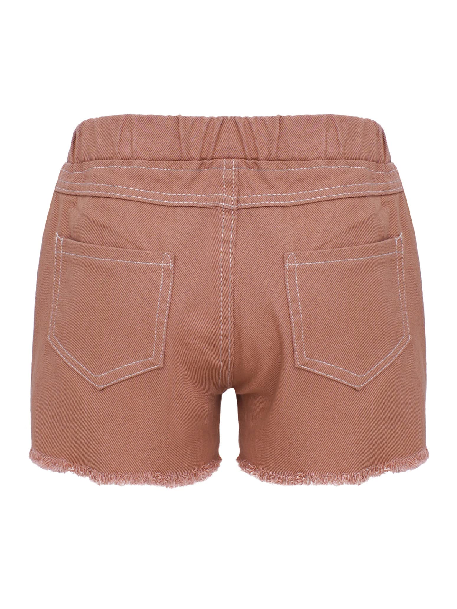 Stylish Distressed Denim Shorts for Girls - High Waisted Ripped Raw Hem Summer Shorts | Perfect for Casual Wear, Beach Outings & Summer Fashion