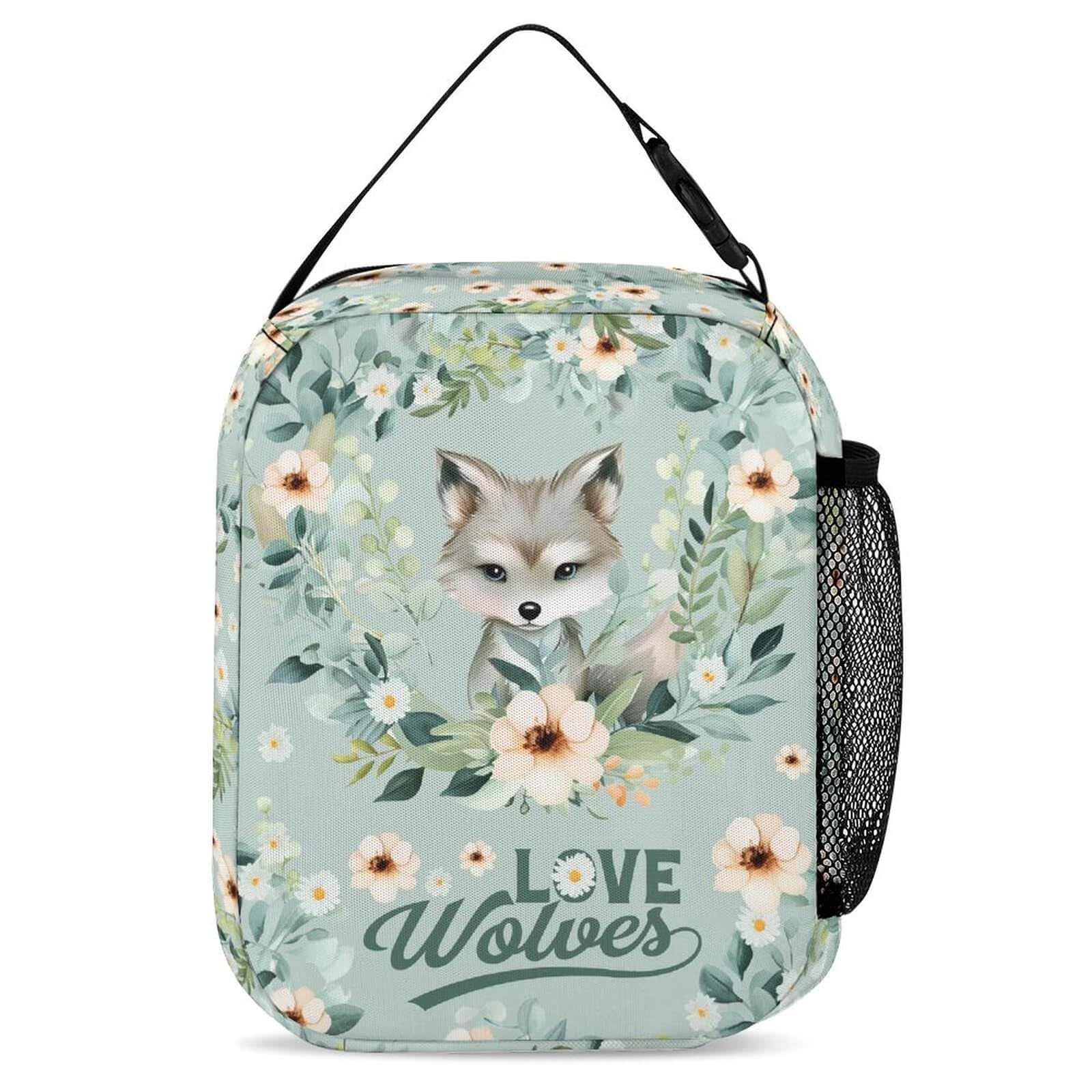 Cute 16 Inch Wolf Backpack for Kids - Lightweight School Bookbag with Lunch Box & Pencil Case, Large Capacity for Boys & Girls | Perfect for School, Travel & Outdoor Adventures