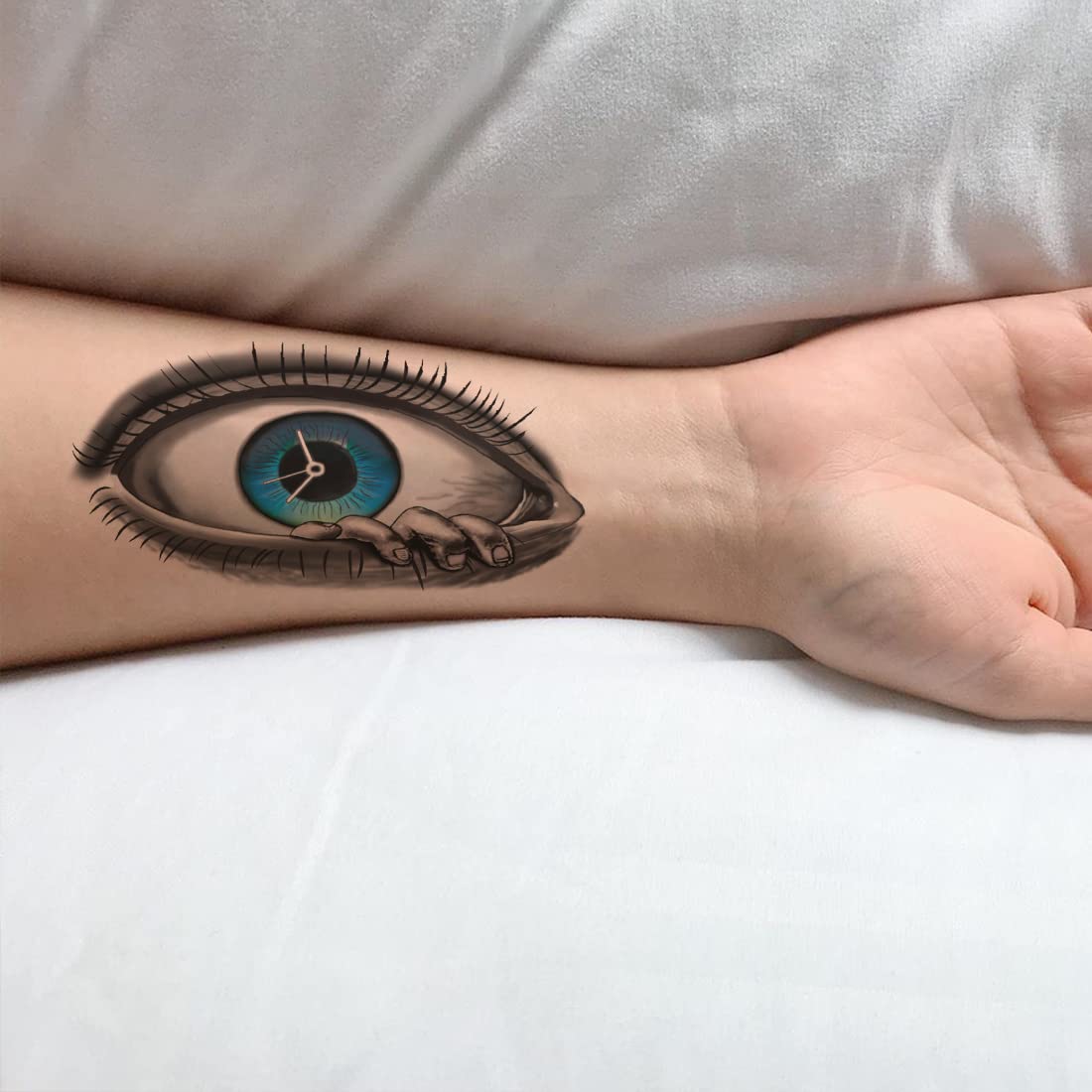 **Horror Eye Temporary Tattoo - Waterproof Fake Tattoo for Men & Women - Perfect for Halloween, Cosplay, and Themed Parties**