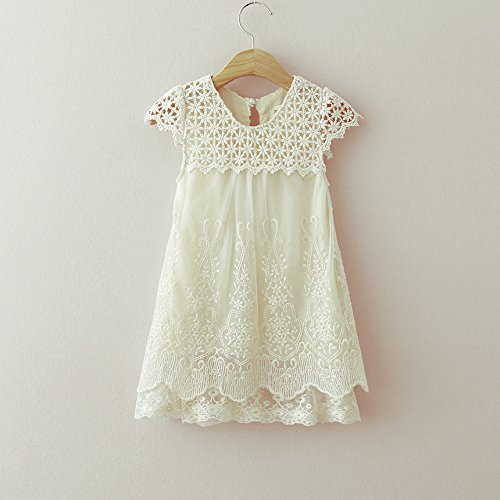 Topmaker Baby Baptism Dress - Elegant Crochet Lace Christening Gown for Newborns & Infants | Perfect for Church Ceremonies, Baptisms & Special Occasions