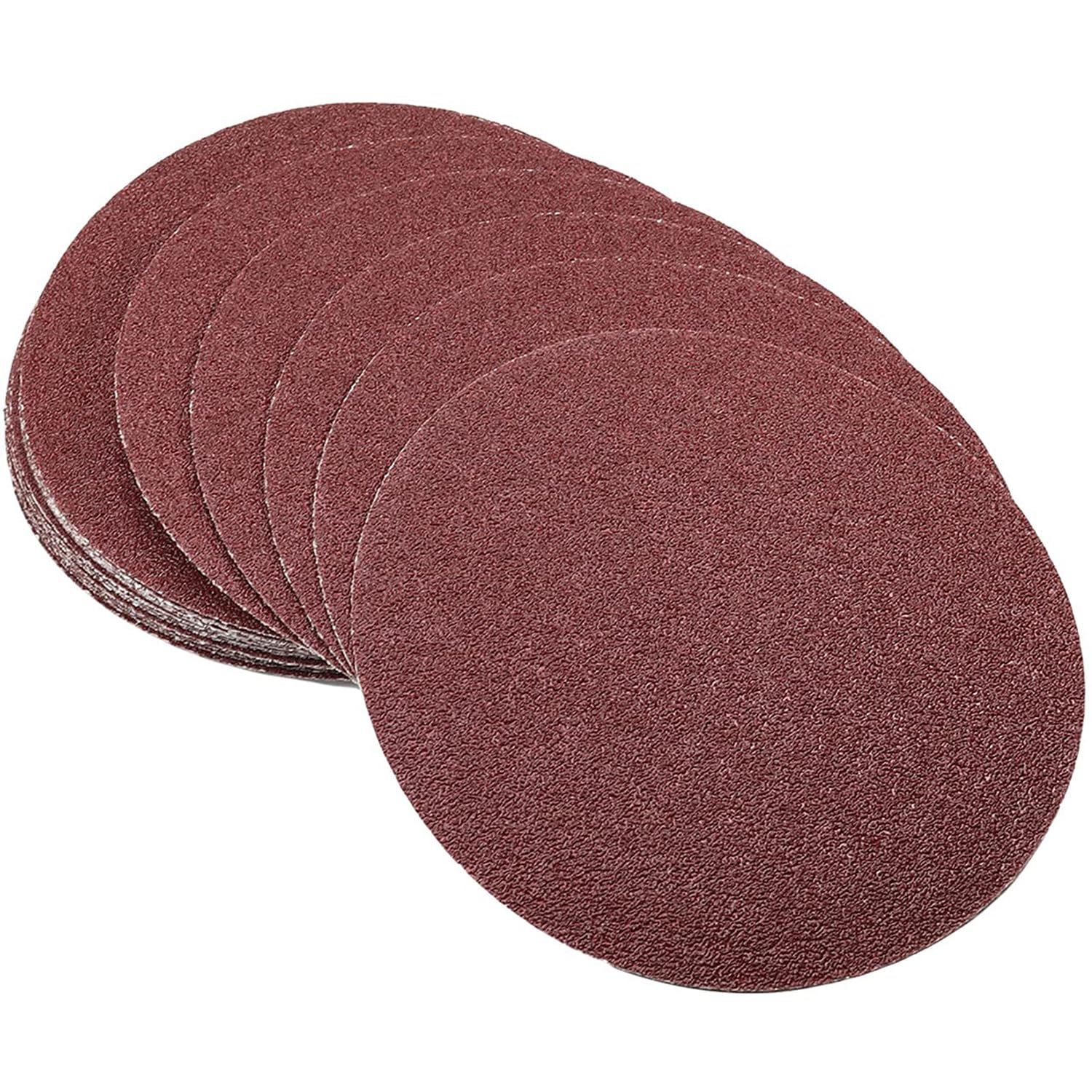 Auniwaig 6-Inch Self-Adhesive Sanding Discs - 40 Grit PSA Aluminum Oxide Sandpaper (20 Pack) for Random Orbital Sanders, Drills & Rotary Tools - Perfect for Woodworking, Metal Polishing & DIY Projects