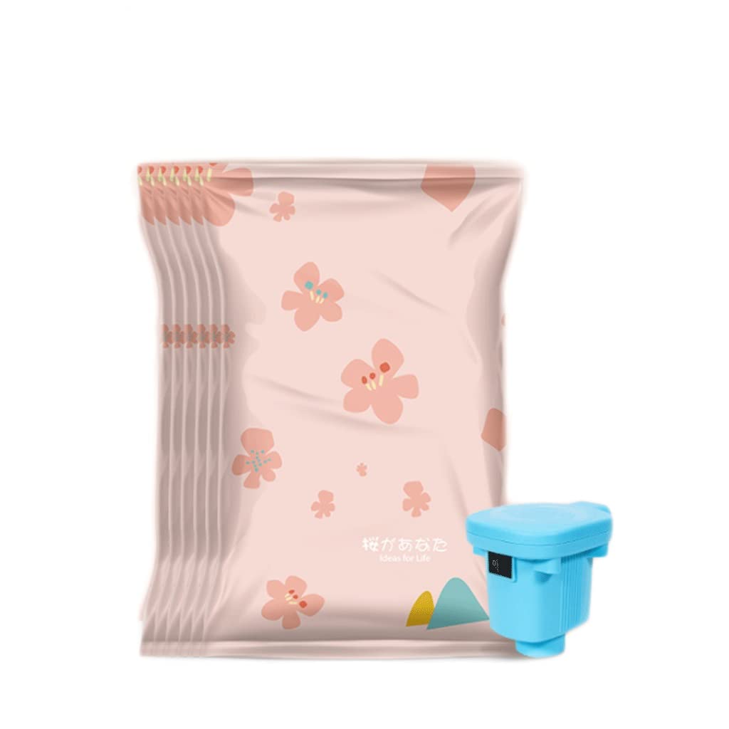 Vacuum Storage Bags for Clothes - 6-Pack Medium Space Saver Bags with Electric Pump | Compact Organizer for Travel, Seasonal Storage & Moving (Pink)