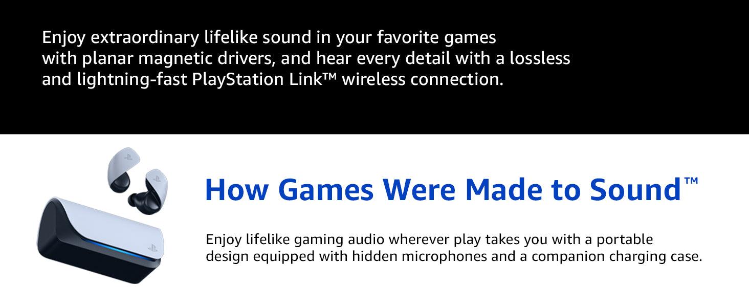 Sony PULSE Explore Wireless Earbuds with Lossless Audio - Bluetooth Gaming Headset for PS5, PC & Mobile - Noise Cancelling, AI-Enhanced Mic - Perfect for Gaming, Workouts & Commuting