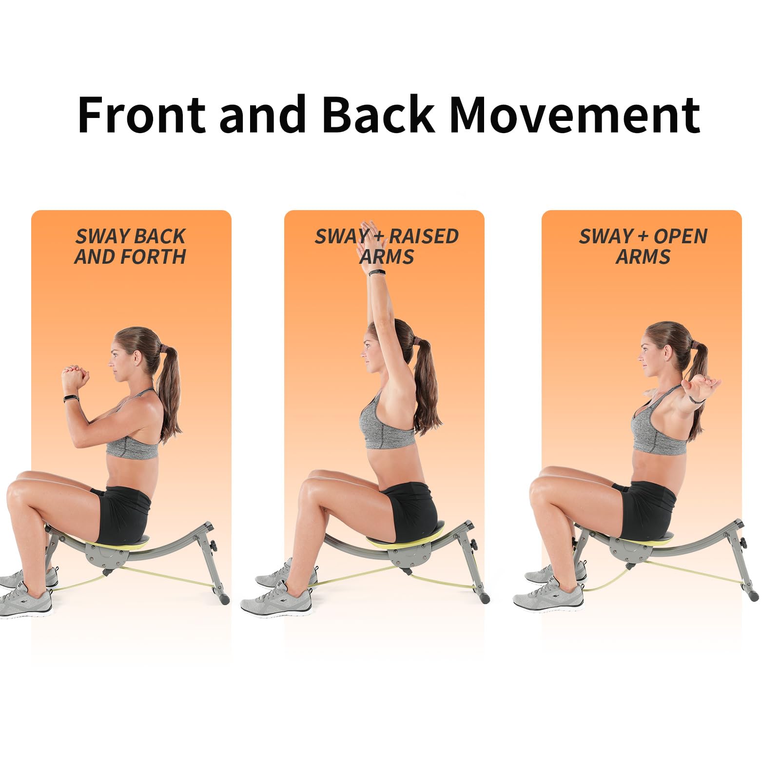 WONDER CORE Hip Thrust Machine - Home Gym Equipment for Butt & Thigh Workouts with Resistance Bands | Abdominal, Waist & Hip Exercise Machine for Women & Men | Perfect for Home Fitness & Toning