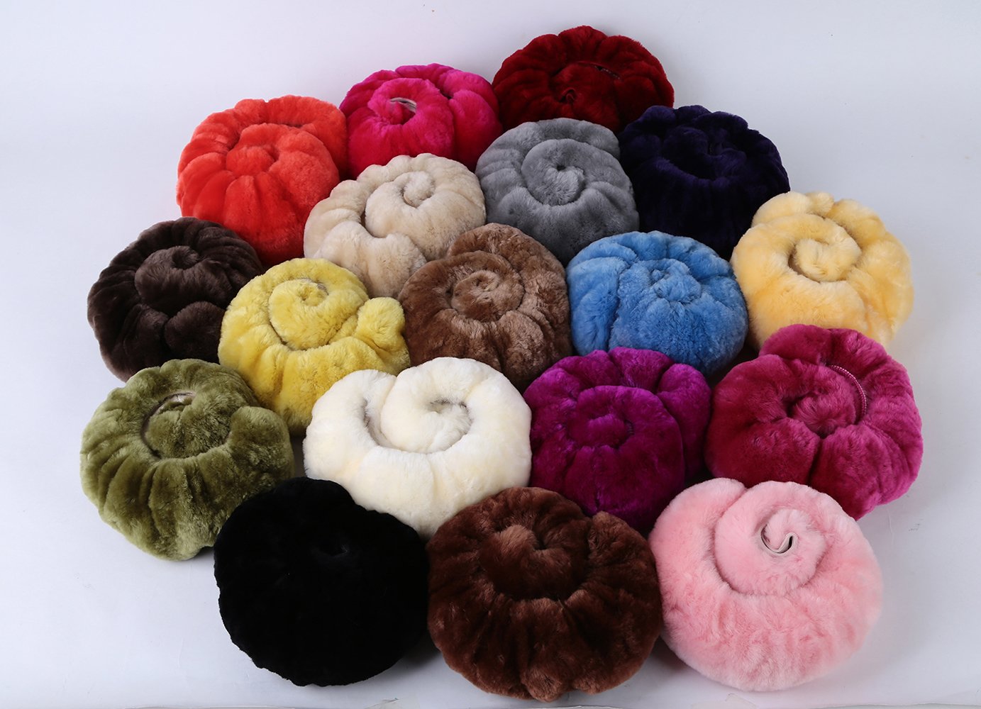Premium Fluffy Wool Car Steering Wheel Cover - Genuine Sheepskin, Anti-Slip Universal Fit for 15 Inch Wheels (Wine Red) - Luxury Interior Accessories for Women - Perfect for Winter Driving & Comfort Enhancement
