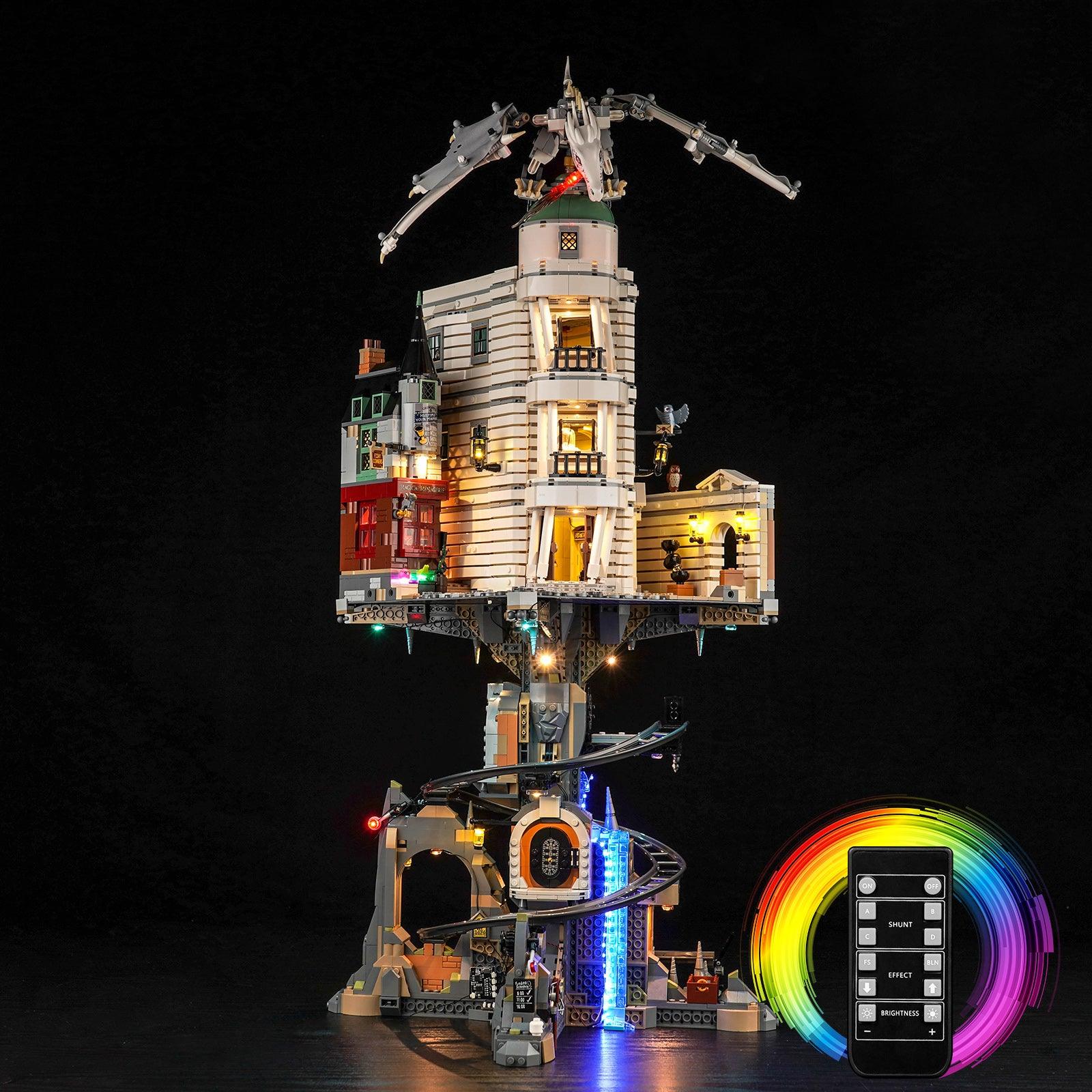 Harry Potter LEGO Gringotts Wizarding Bank Collector's Edition 76417 Building Kit with LED Lights - Complete Lighting Set for Display & Nighttime Play - Perfect for Harry Potter Fans & LEGO Collectors