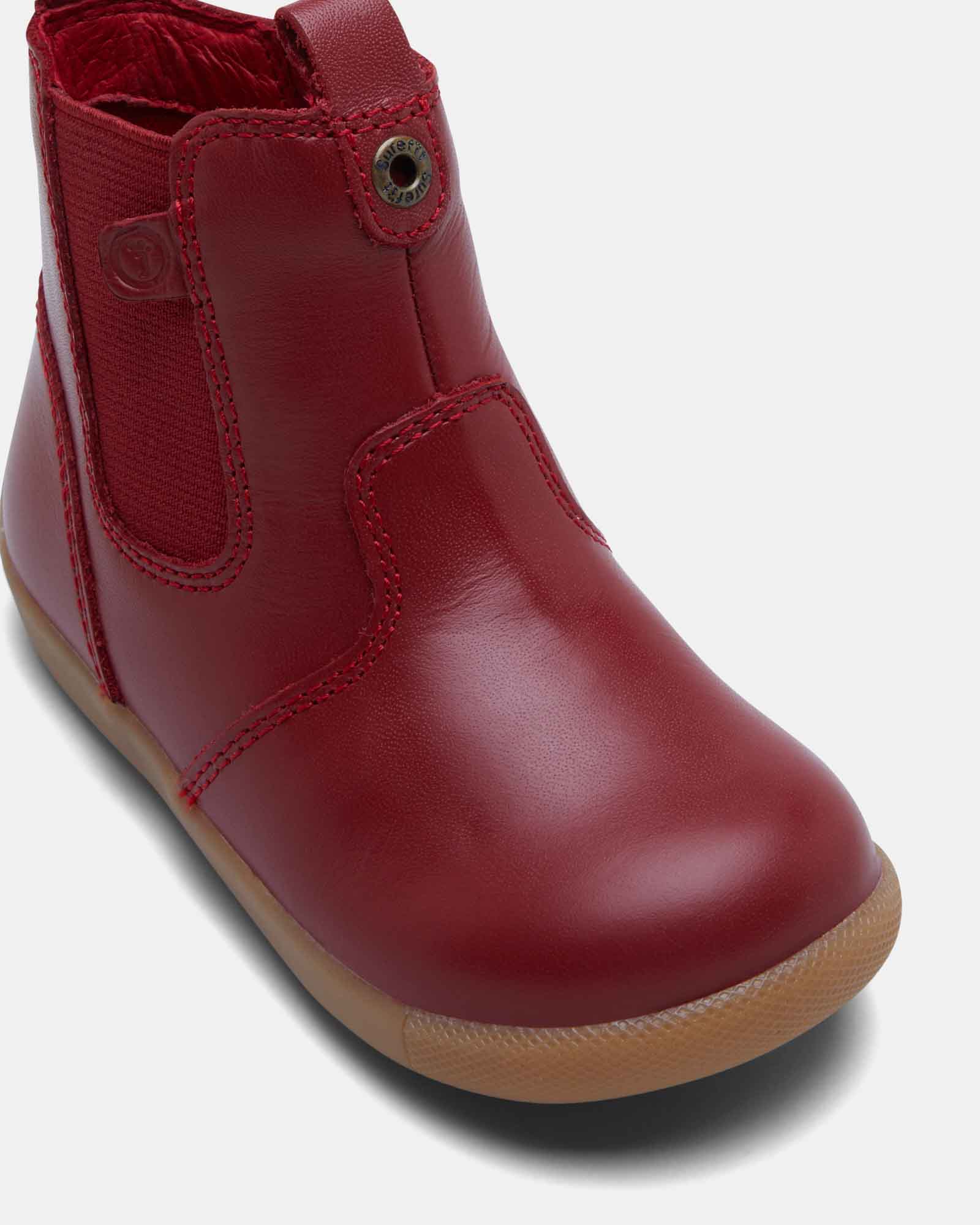 Mani II Boots for Women - Stylish Red Ankle Boots with Comfortable Heel | Perfect for Casual Outfits, Date Nights & Fall Fashion