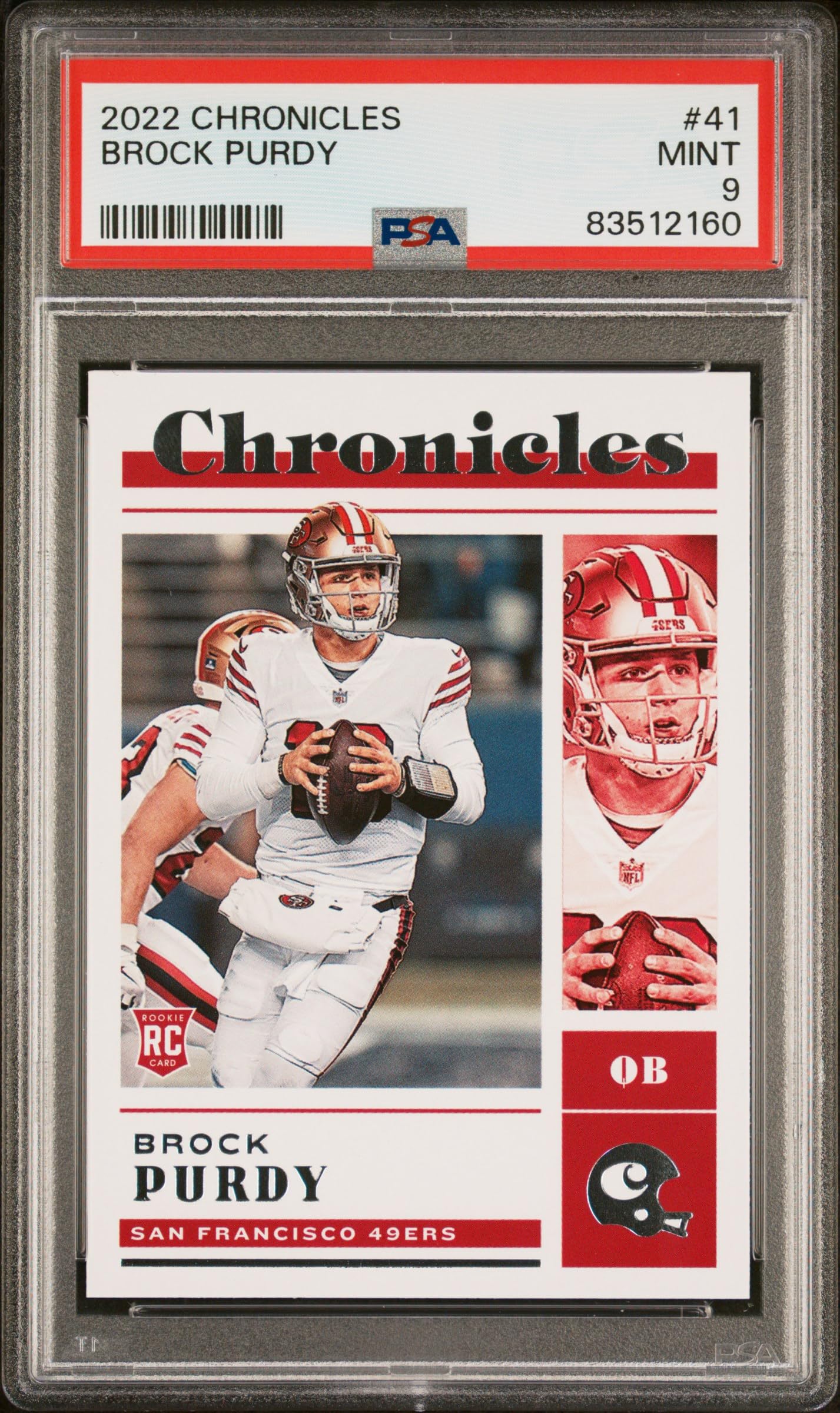 Brock Purdy 2022 Panini Chronicles Football Rookie Card #41 PSA 9 Graded - Perfect for NFL Collectors, Sports Memorabilia Enthusiasts & Investment Collectibles