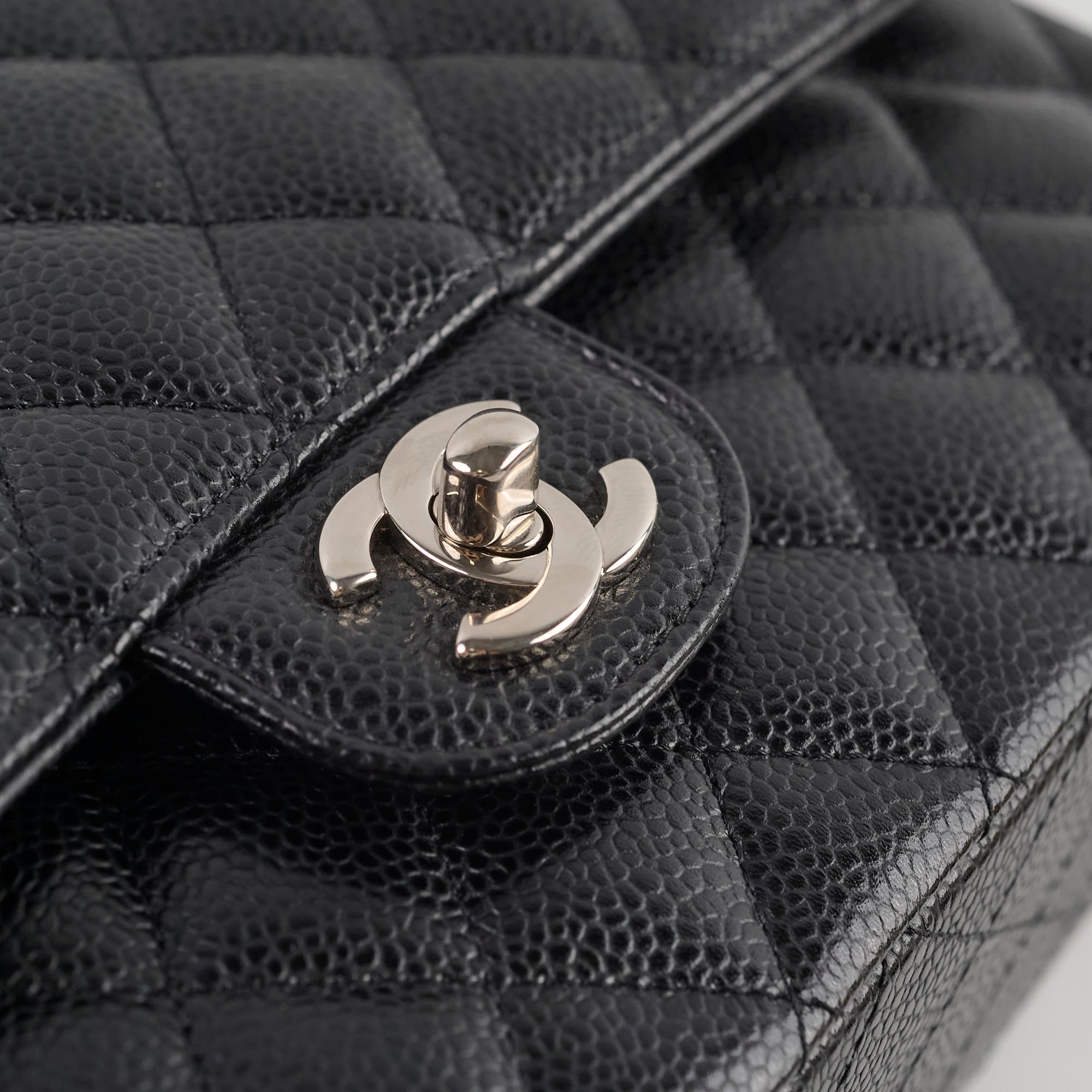 Chanel Medium Classic Double Flap Bag in Black Caviar Leather - Timeless Luxury Handbag for Women, Perfect for Work, Evening Events & Special Occasions