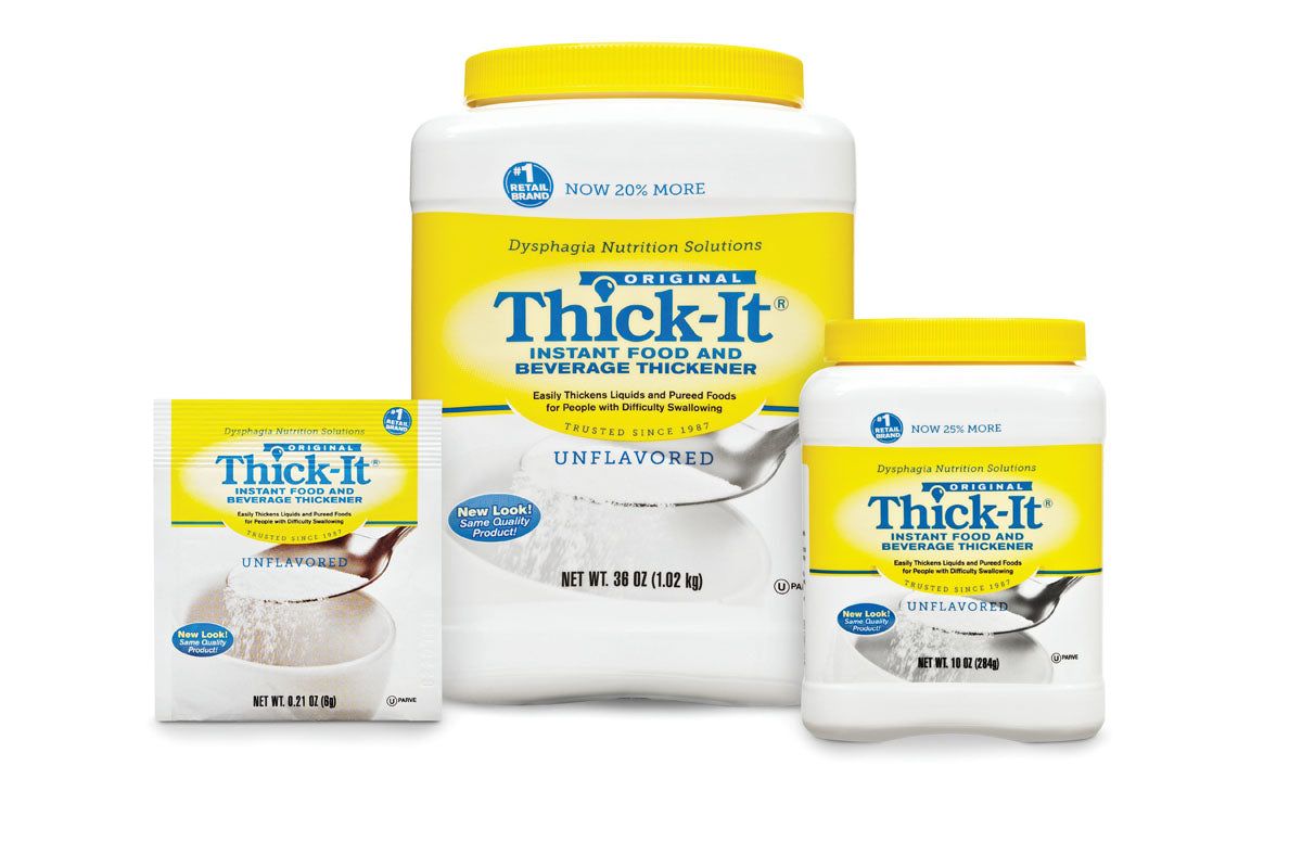 Thick It Original Instant Food Thickener Powder - Quick & Easy Thickening for Drinks, Soups & Purees - Ideal for Dysphagia & Senior Nutrition (8 oz)
