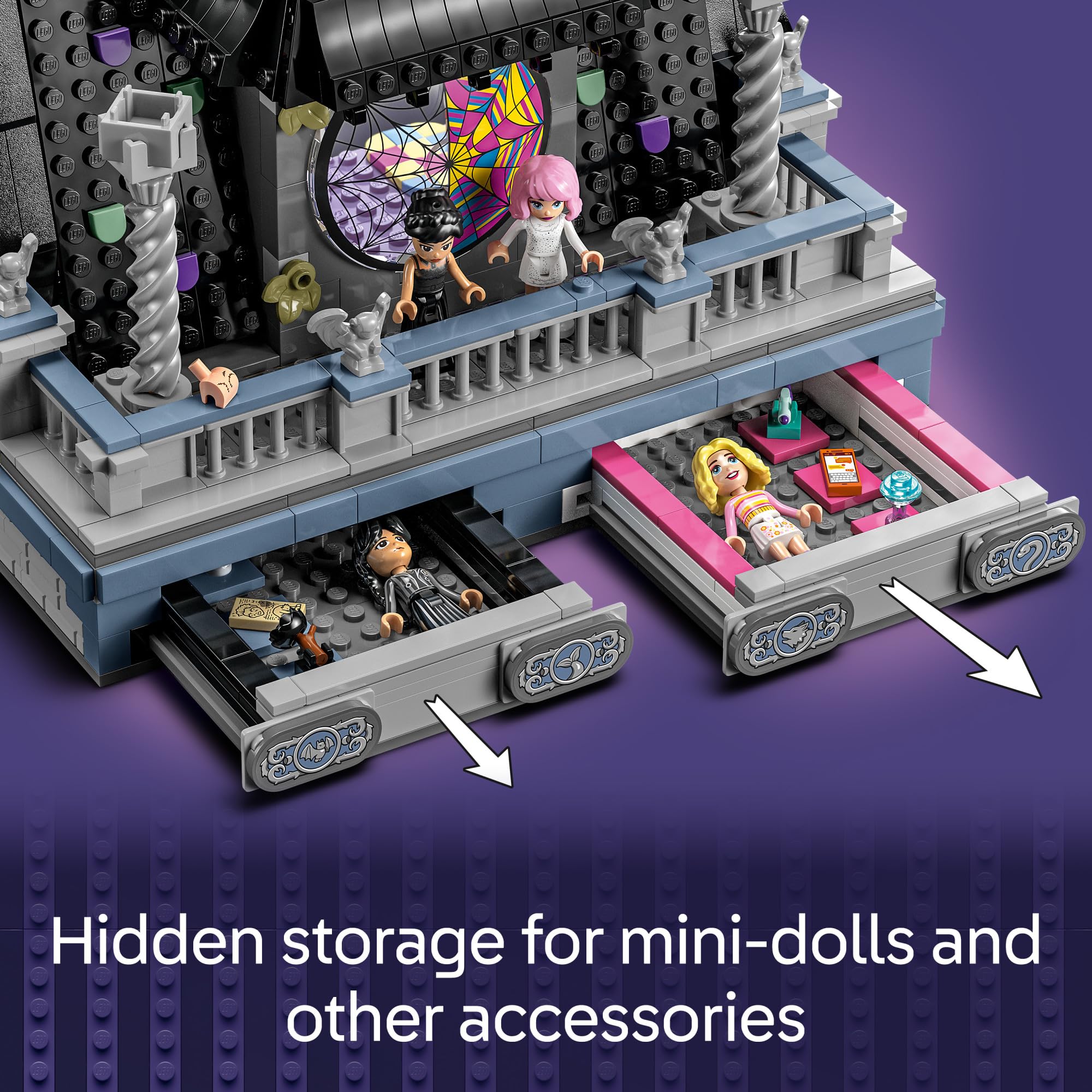 LEGO Wednesday & Enid's Dorm Room Playset (76781) - Building Toy with 4 Minifigures for Kids Ages 10+ - Creative Pretend Play Set for Wednesday Addams Fans - Perfect Birthday Gift for Girls and Boys - Great for Role-Playing and Collectible Display