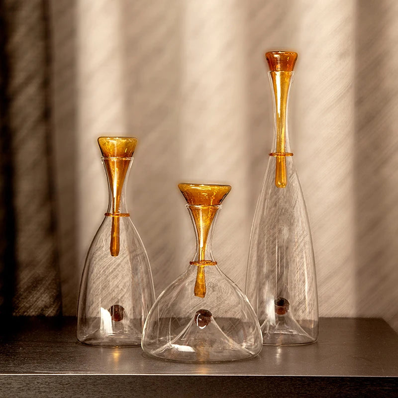 Premium Aladino Wine Decanter Aerator - Elegant Glass Carafe for Red Wine, Enhances Flavor & Aroma - Perfect for Dinner Parties, Gifts & Wine Tasting Events
