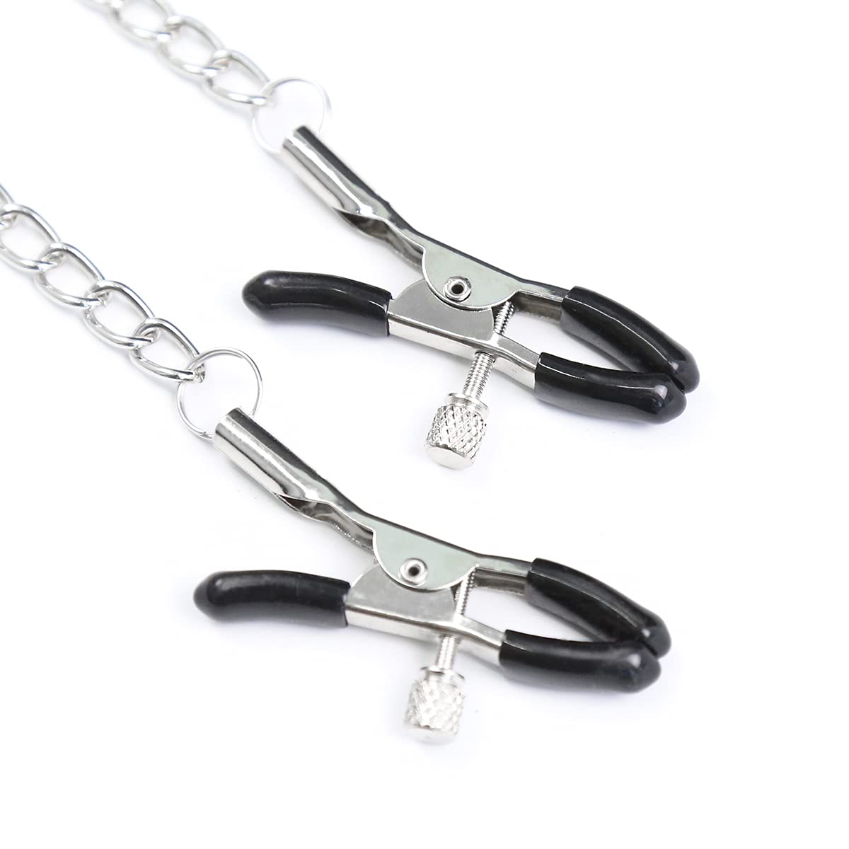 Premium BDSM Gag with Nipple Clamps - Adjustable Silicone Mouth Gag & Nipple Clips Set for Bondage Play - Perfect for Couples, Roleplay, and BDSM Enthusiasts (Black) - Enhance Your Intimate Moments and Spice Up Your Bedroom Experience