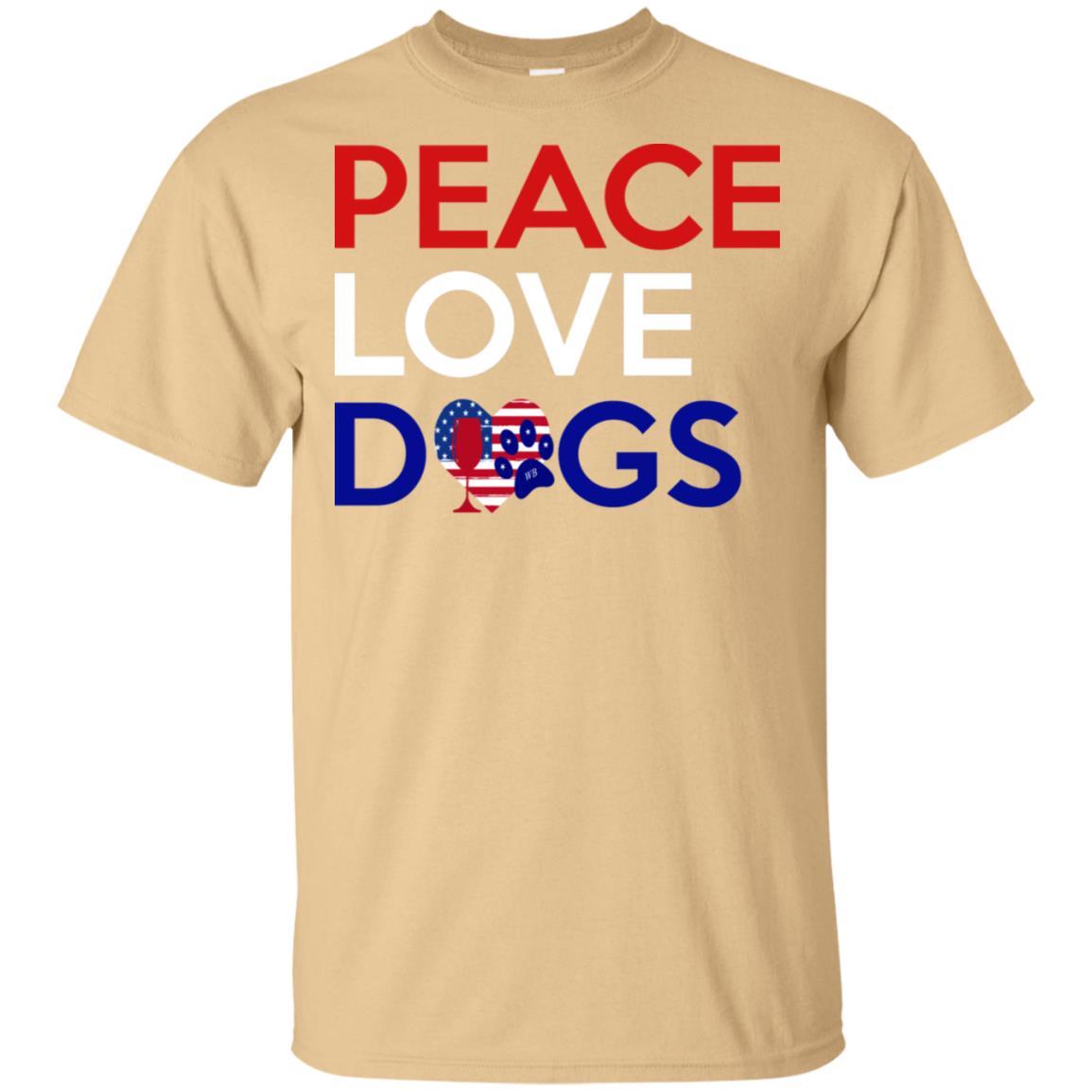 Peace Love Dog Ultra Soft Cotton T-Shirt for Women | Comfortable Casual Wear for Dog Lovers | Perfect for Outings, Gifts & Everyday Use