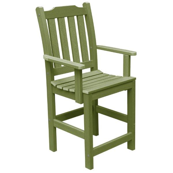 Lehigh Counter Height Outdoor Armchair - Patio Bar Stool with Weather-Resistant Design for Backyard, Deck, and Poolside Use