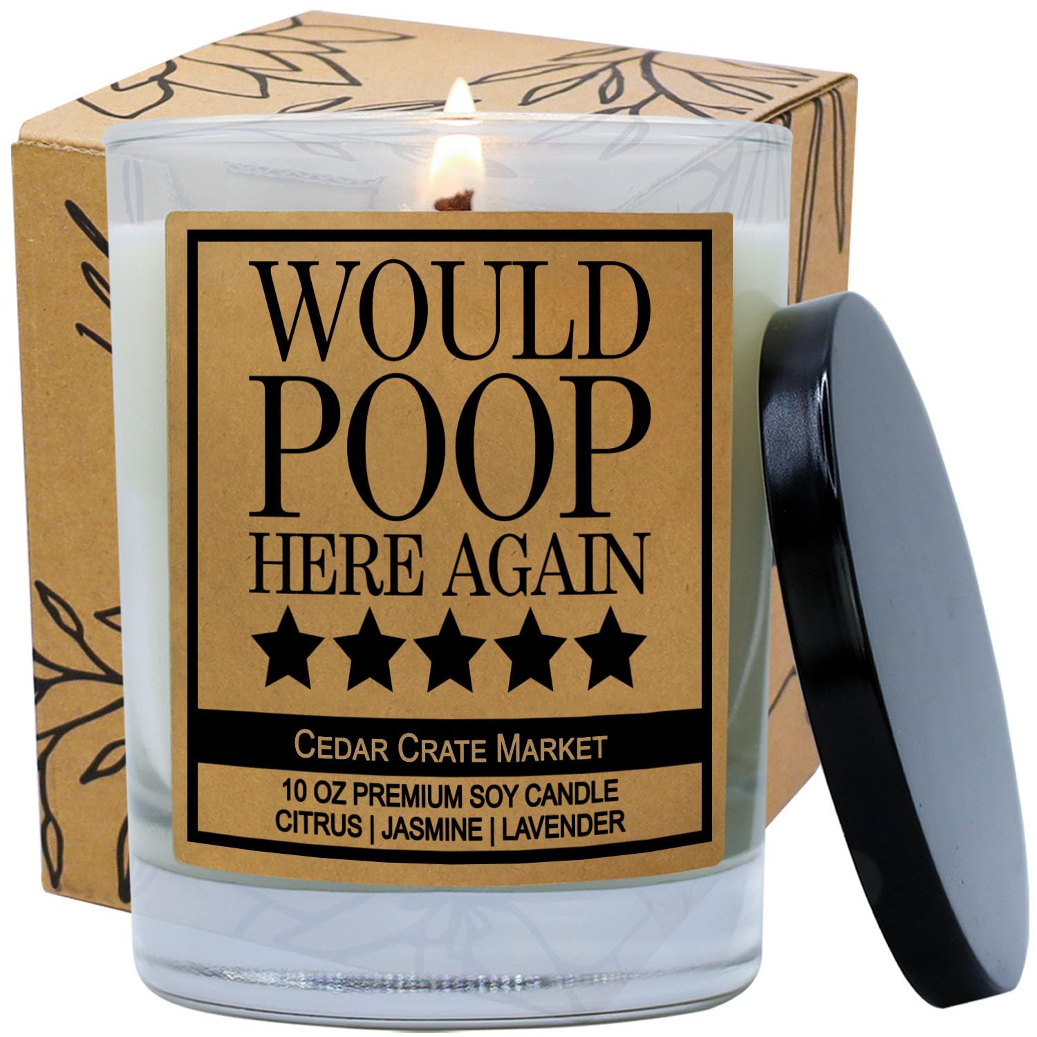 Funny Housewarming Gifts for New Homeowners - 100% Soy Wax Candle for Women, Men & Friends | Perfect Welcome Gift for Hostess, Neighbor, Birthday & Moving | Made in USA | Great for Apartment Warming Parties & House Decor