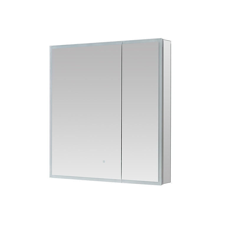 Aquadom Edge Royale 36x32 Inch LED Lighted Bathroom Medicine Cabinet with Mirror - Perfect for Modern Homes, Apartments & Vanities