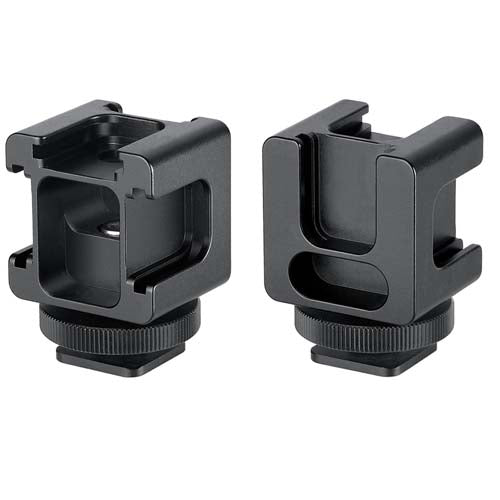 Promaster 4-in-1 Multi-Function Cold Shoe Mount Adapter for DSLR Camera - Perfect for Flash, Mic, LED Light & Accessories Mounting on Photography & Videography Gear