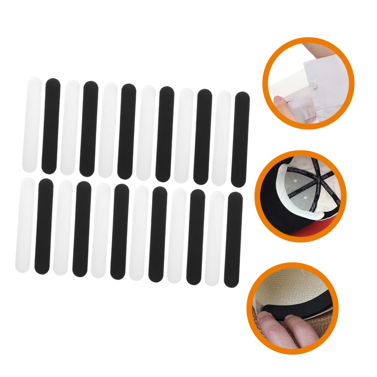 KOMBIUDA Eva Hat Padding Liner - 40pcs Golf Cap Adhesive Size Reducer Tape - Hat Liner Pads for Comfort & Fit - Perfect for Golf, Baseball, Sun Hats & Adjusting Hat Sizes