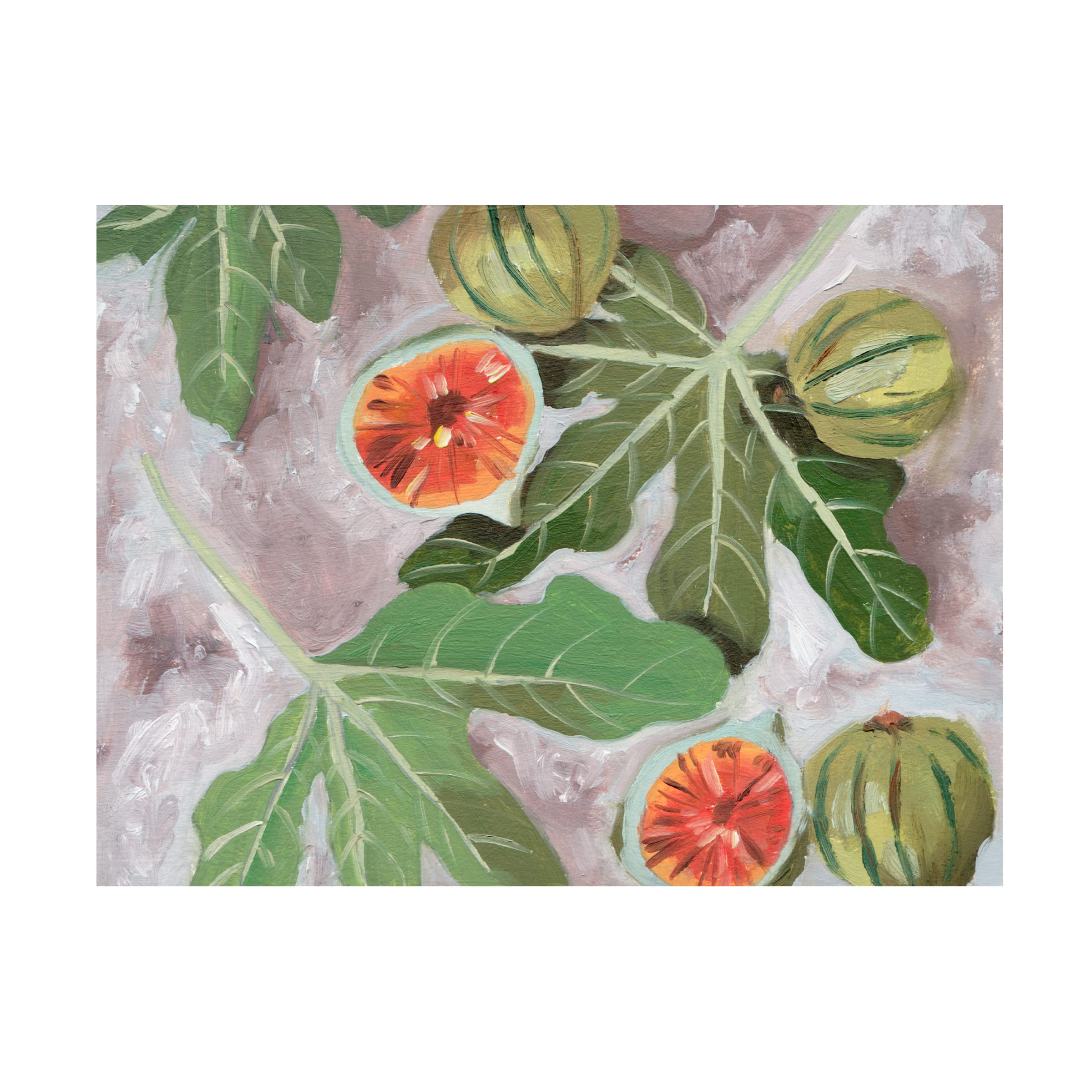 Trademark Fine Art 'DecoratIVe Fig II' Canvas Wall Art by Melissa Wang - Modern Abstract Painting for Living Room, Bedroom & Office Decor