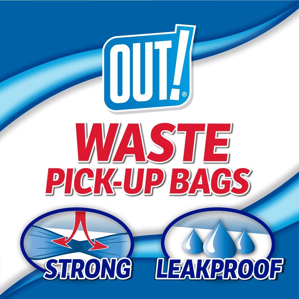 OUT! Rainbow Colored Dog Waste Bags with Leash Dispenser - 750 Count Strong Leak-Proof Poop Bags for Dogs - Includes Convenient Dispensing Box - Perfect for Park Walks, Hiking & Backyard Cleanup