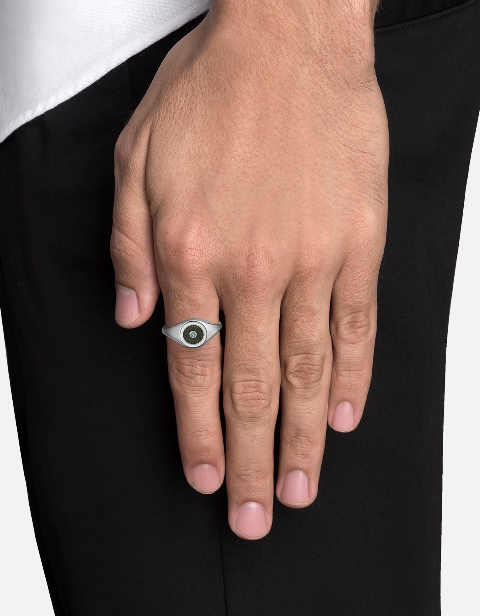 Opus Chalcedony Ring for Women - Sterling Silver Green Gemstone Jewelry - Perfect for Gifts, Weddings & Everyday Elegance