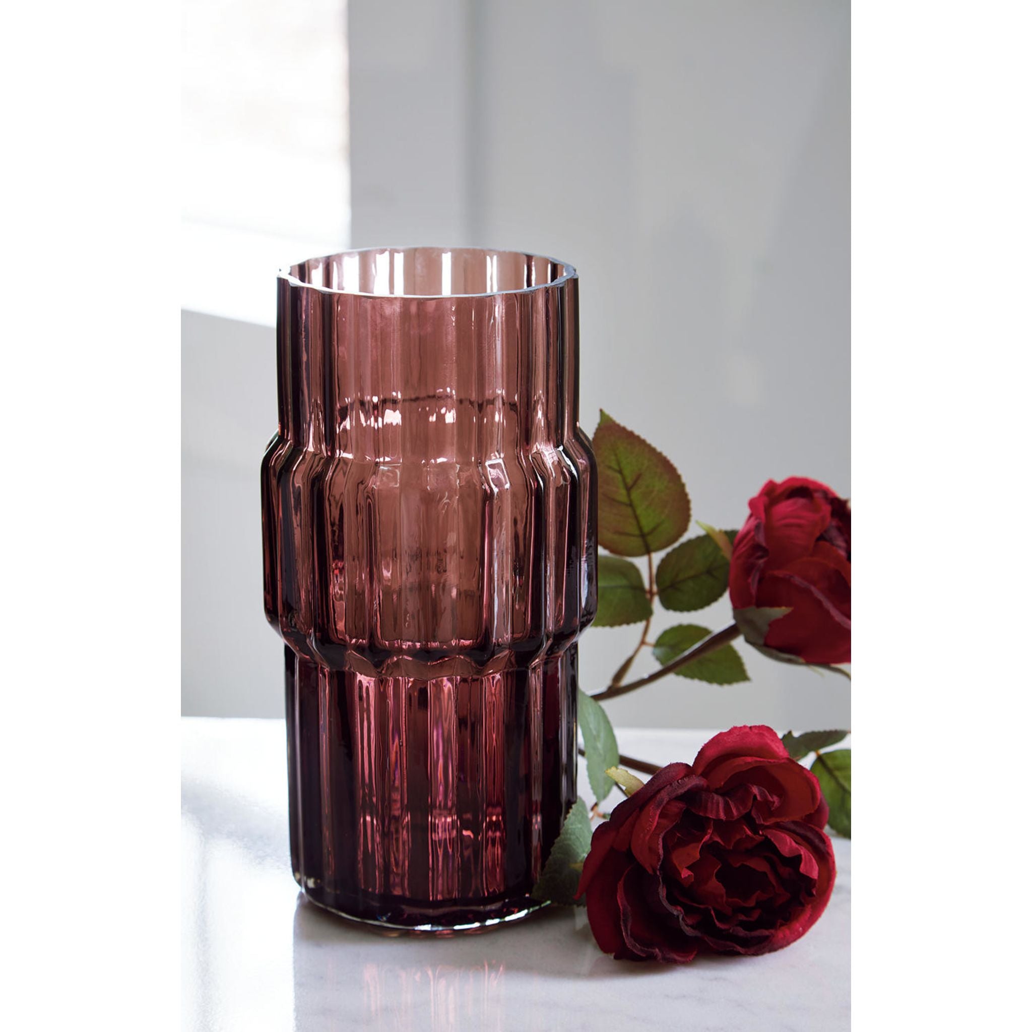Dorlow Vase Set of 2 - Modern Ceramic Flower Vases for Home Decor, Wedding Centerpieces & Tabletop Decorations