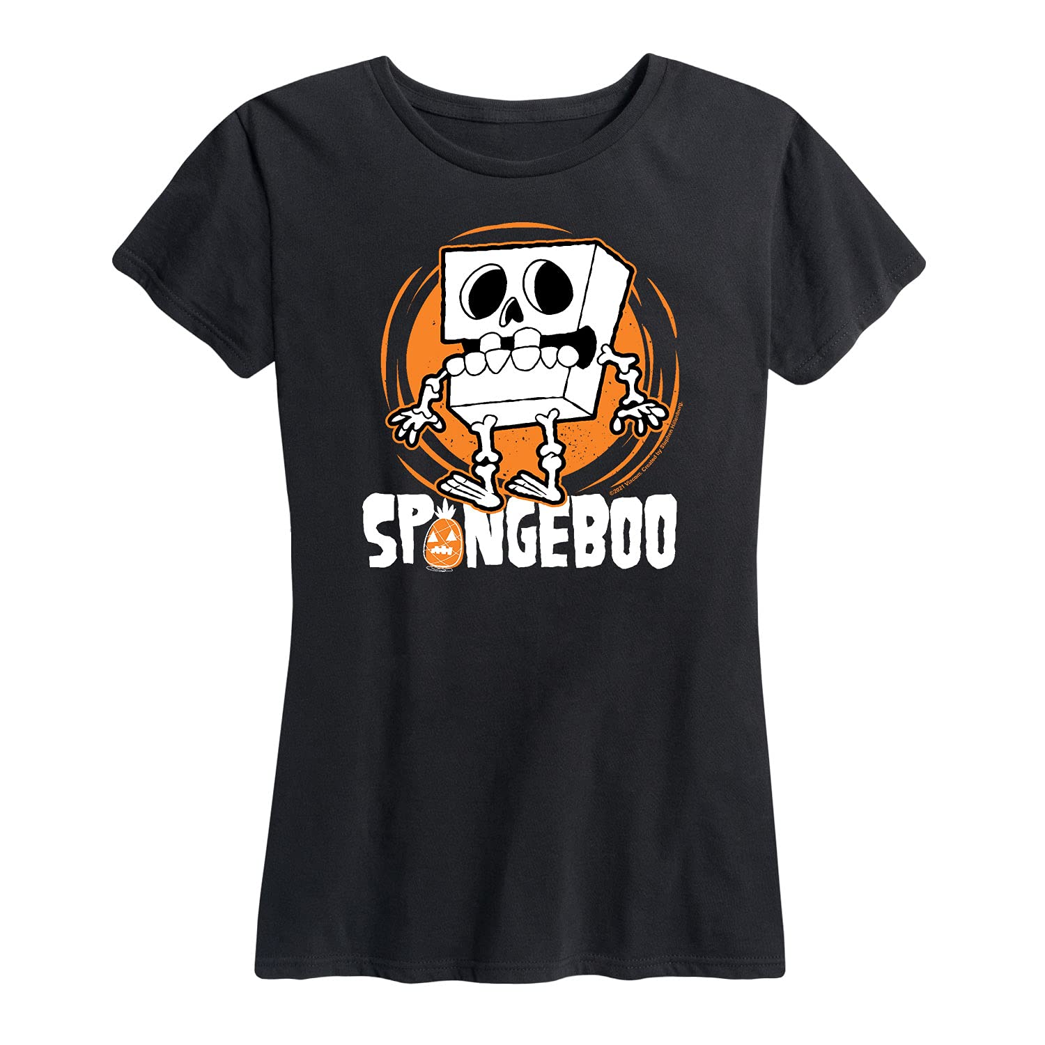 SpongeBob SquarePants Women's Short Sleeve Graphic T-Shirt | Soft Cotton Tee | Funny Cartoon Print | Casual Wear for Women | Perfect for Everyday Outfits, Beach Trips & Lounge Wear