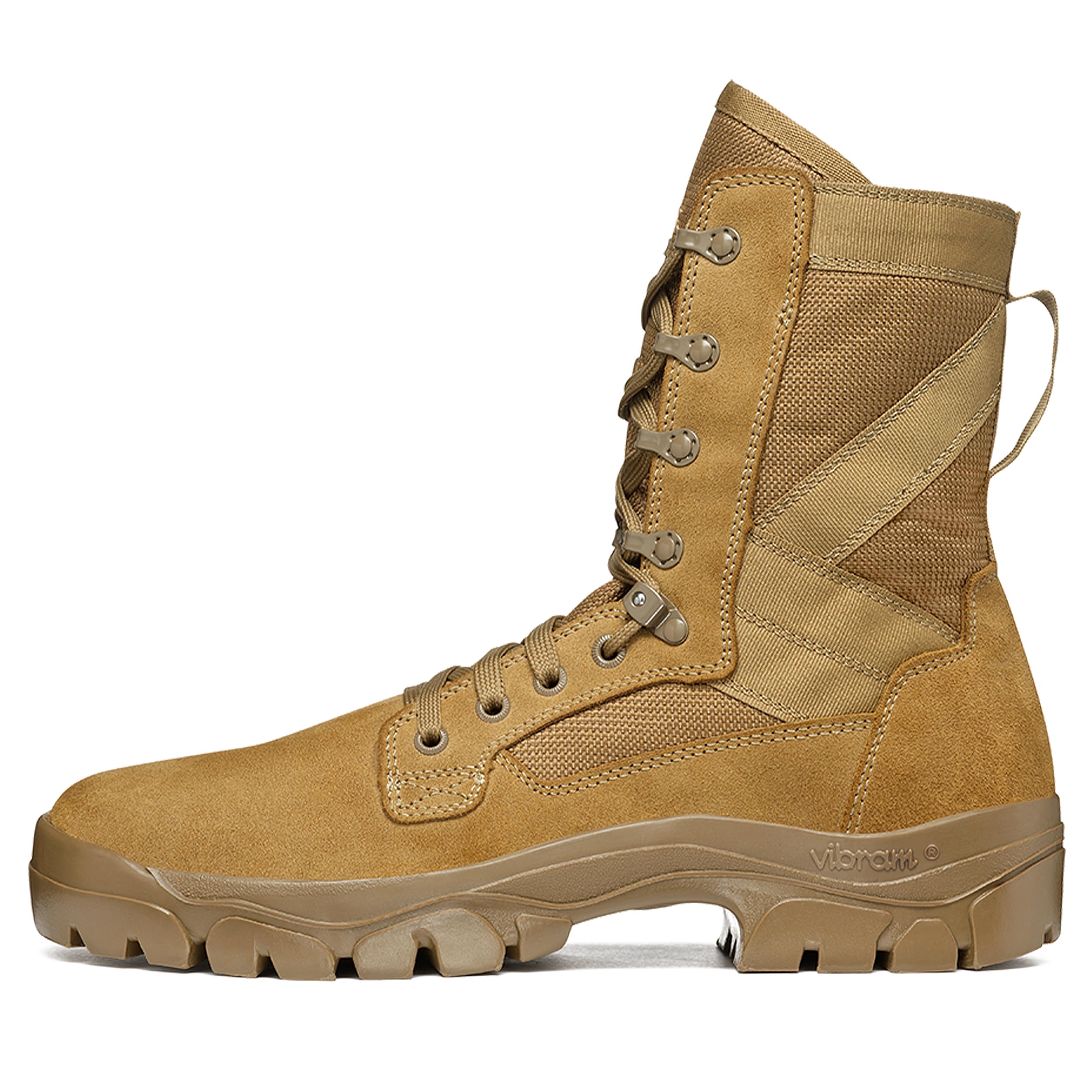 GARMONT T8 Bifida Tactical Military Boots for Men & Women - AR670-1 Compliant Combat Shoes, Suede Leather, Multi-Terrain, Coyote Brown, Size 9.5 Wide - Perfect for Army, Air Force, Hiking & Outdoor Adventures