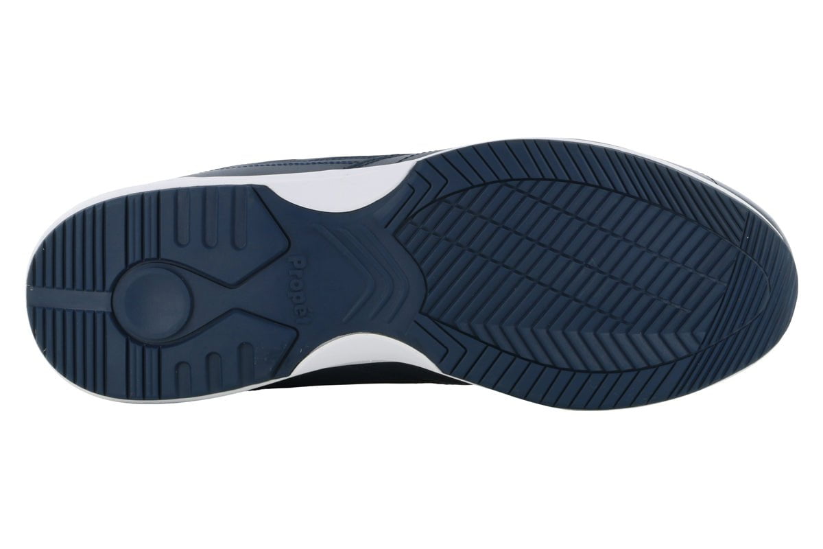 Propet Lifewalker Sport Walking Shoes for Men & Women - Navy Blue - Comfortable Supportive Sneakers for Walking, Travel & Everyday Wear