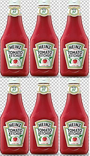 6 Pack Heinz Tomato Ketchup 1170ml (1.35Kg) - Includes Free Gift from Flensburger Handel - Perfect for BBQs, Burgers, Hot Dogs & Family Gatherings