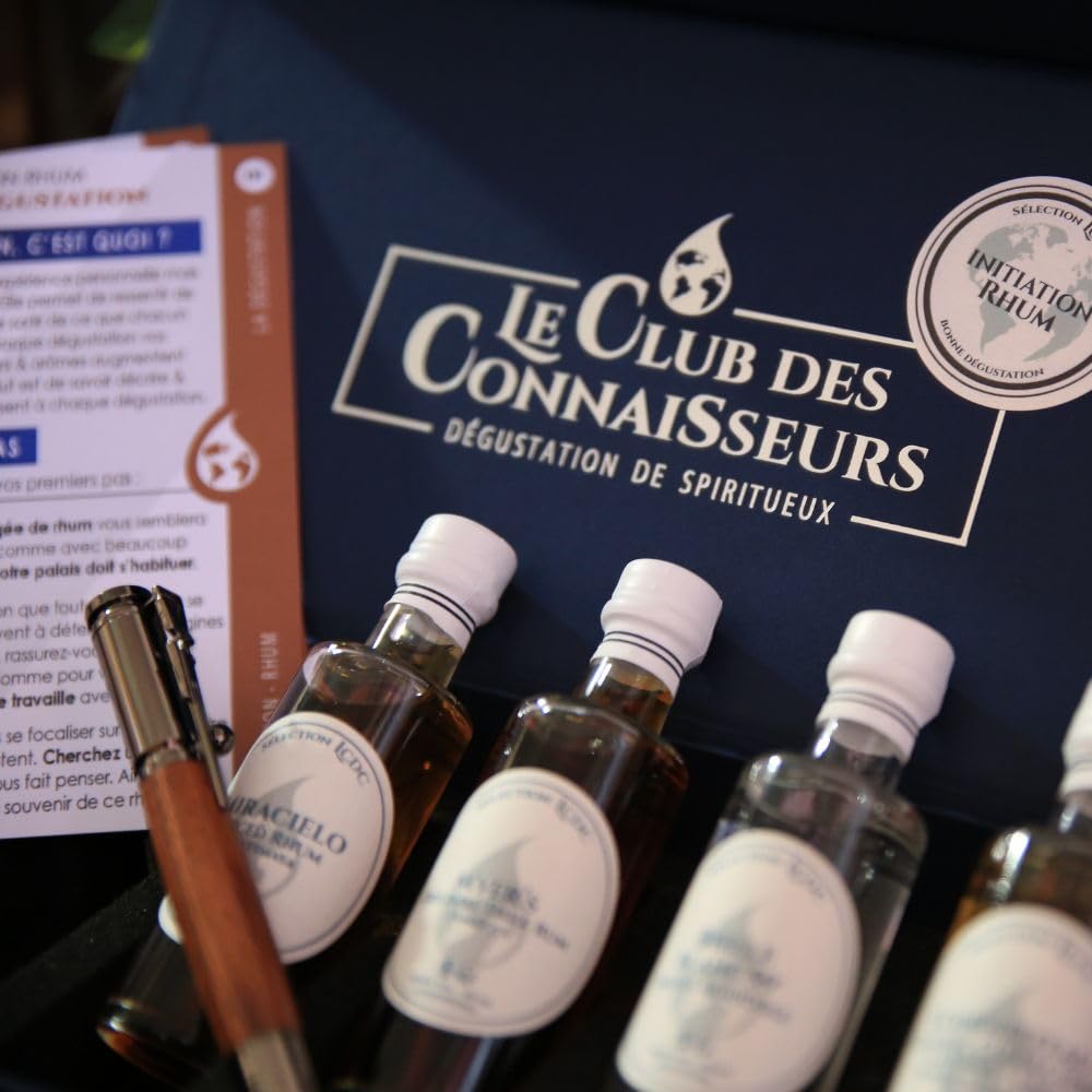 Premium Rum Tasting Gift Set - 6 x 40ml Mini Bottles - Perfect for Beginners & Enthusiasts - Ideal Solo or Duo Experience - Luxury Gift Box for Men - Great for Parties, Date Nights & Special Occasions
