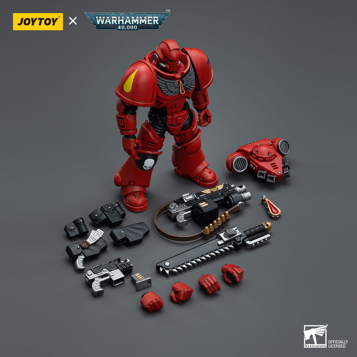 JOYTOY 1/18 Scale Warhammer 40K Intercessors Action Figure Set (4pcs) - Highly Detailed Collectible Miniatures for Tabletop Gaming & Display - Perfect for Warhammer Fans and Sci-Fi Collectors