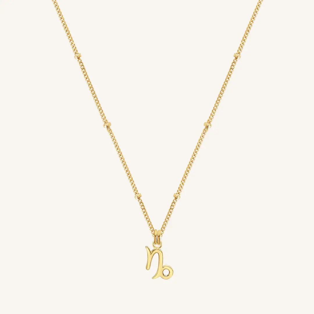 Elegant Petite Zodiac Necklace - Dainty Gold Zodiac Pendant for Women - Perfect Gift for Birthday, Anniversary & Everyday Wear