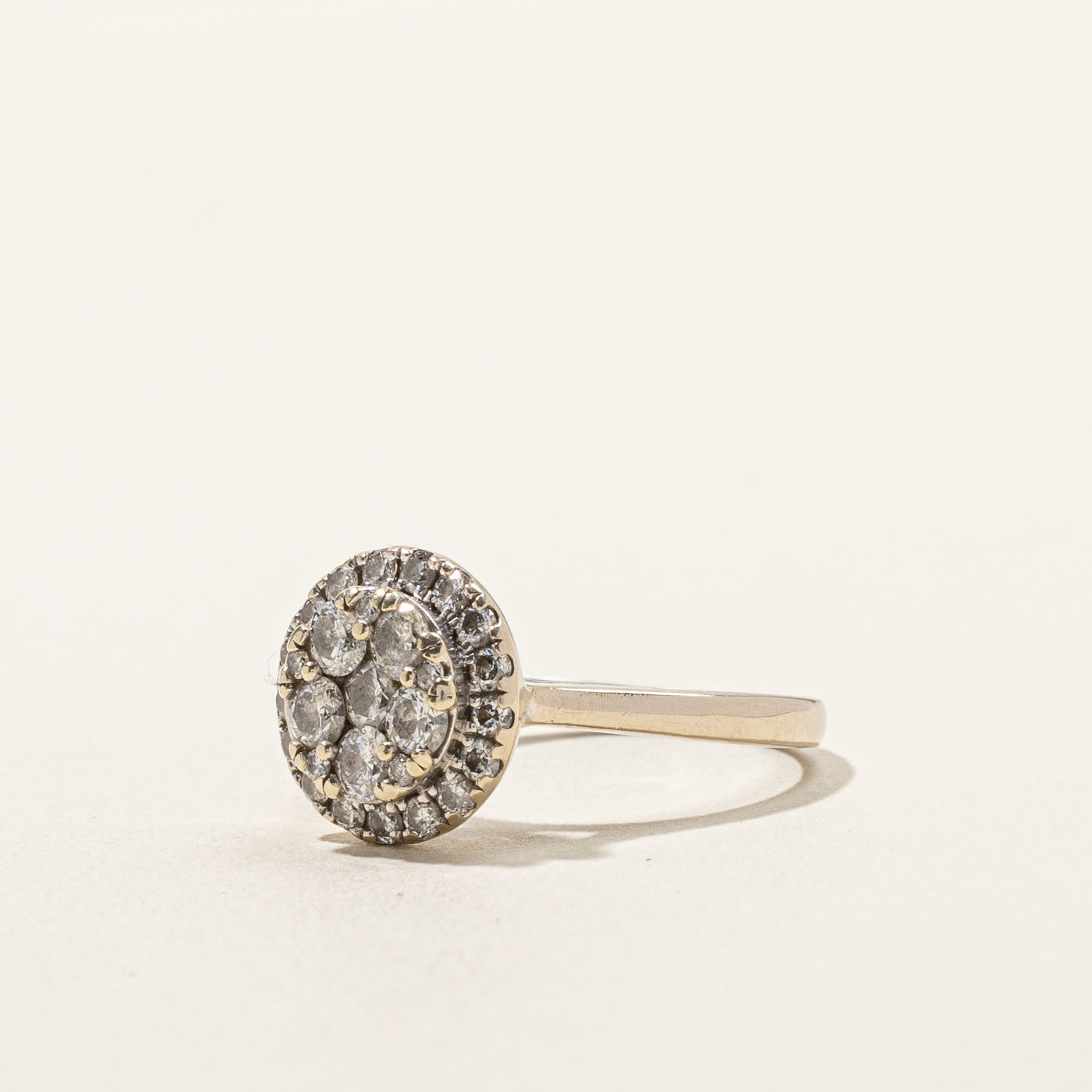 1.00ctw Diamond Halo Cluster Ring for Women | Size 6.25 | Elegant Wedding, Engagement & Anniversary Jewelry Gift | Perfect for Proposals, Bridal Sets & Special Occasions